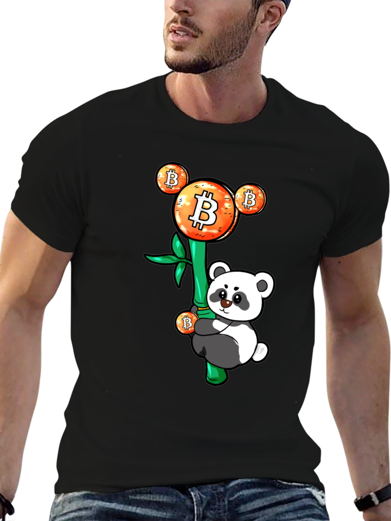Bitcoin Panda Graphic Tee - Crypto HODL Apparel