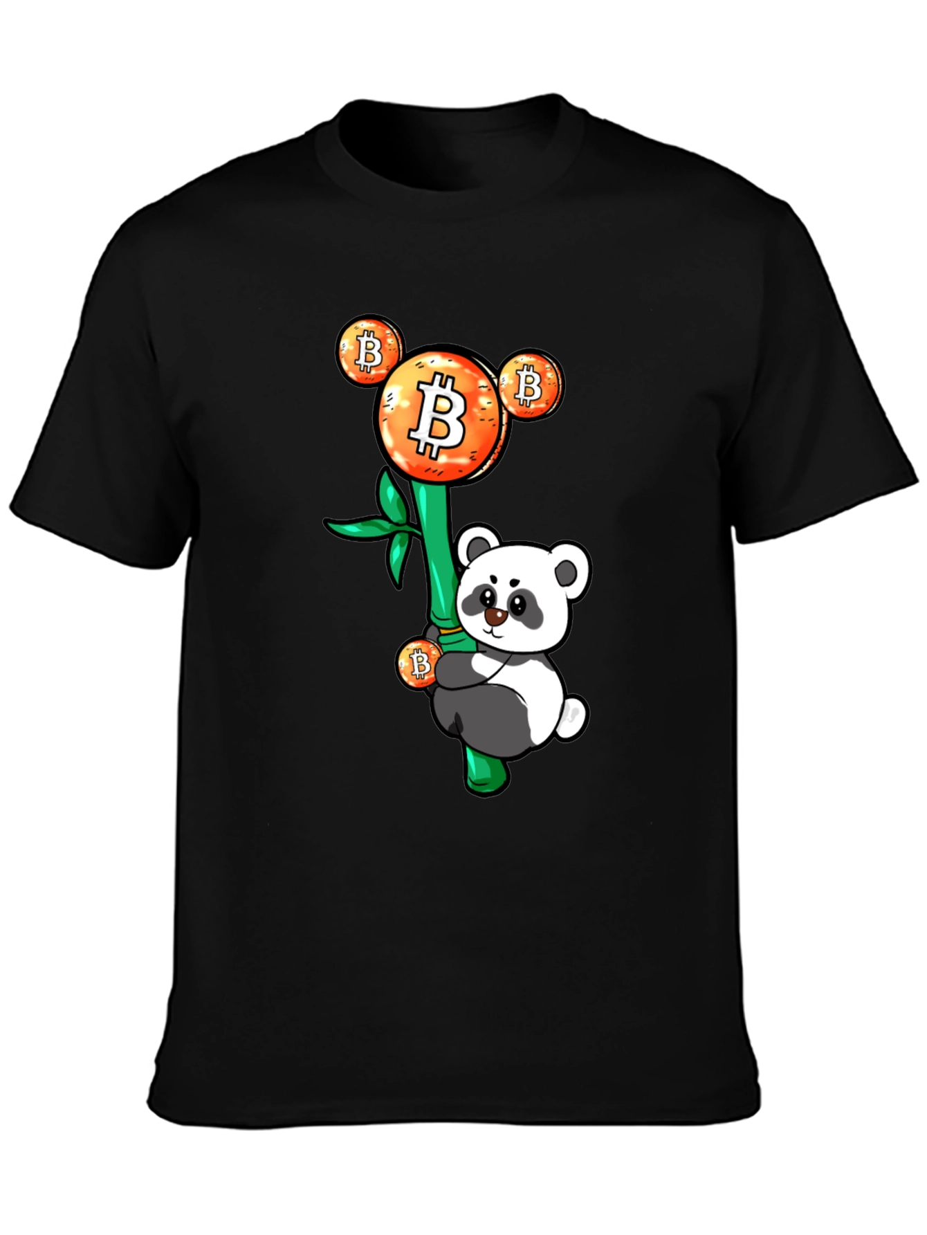 Bitcoin Panda Graphic Tee - Crypto HODL Apparel
