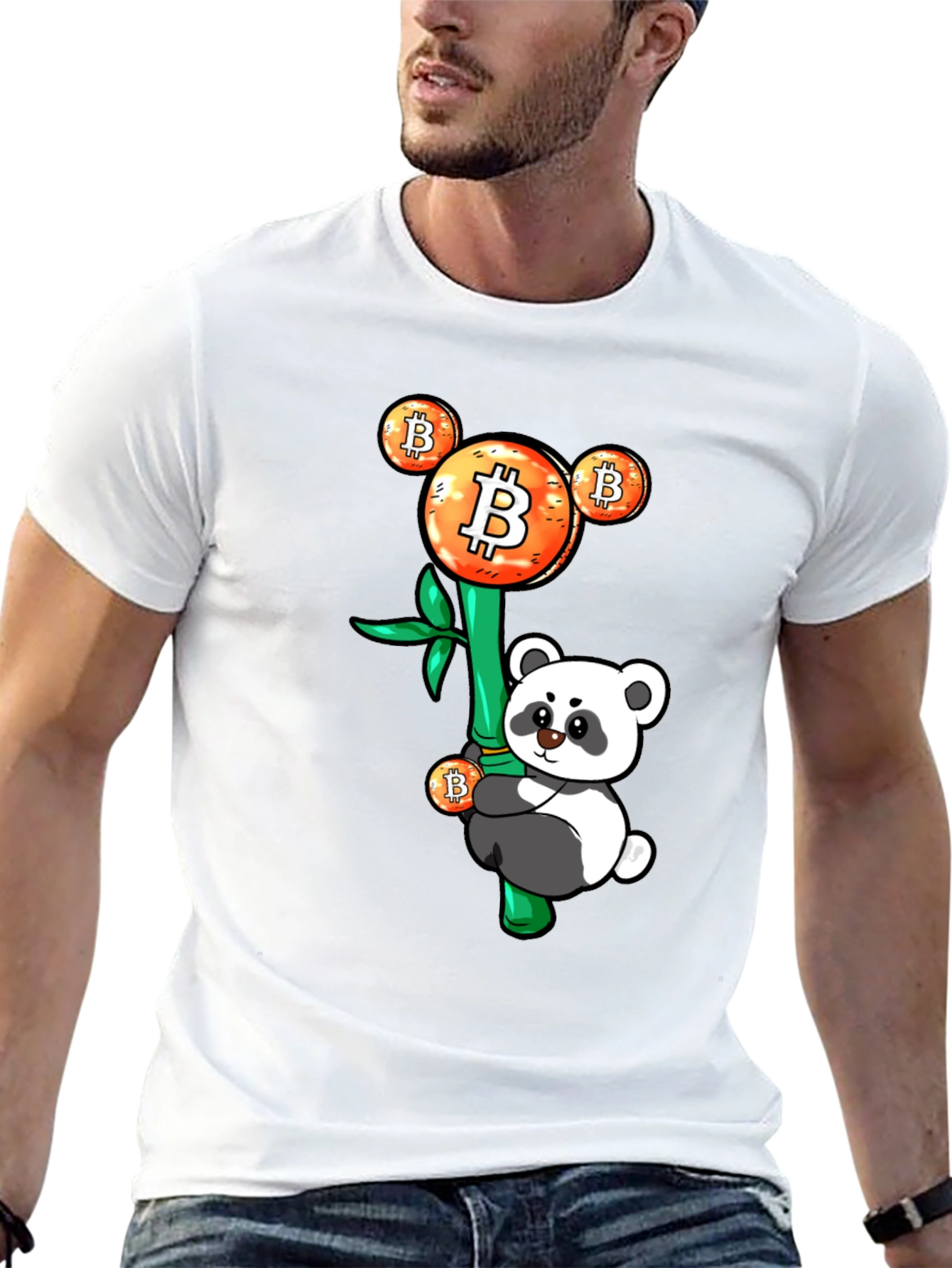 Bitcoin Panda Graphic Tee - Crypto HODL Apparel