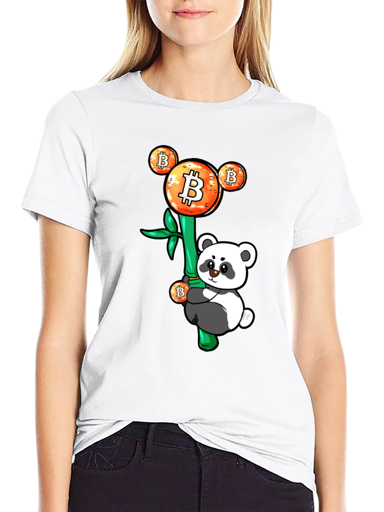 Bitcoin Panda Graphic Tee - Crypto HODL Apparel