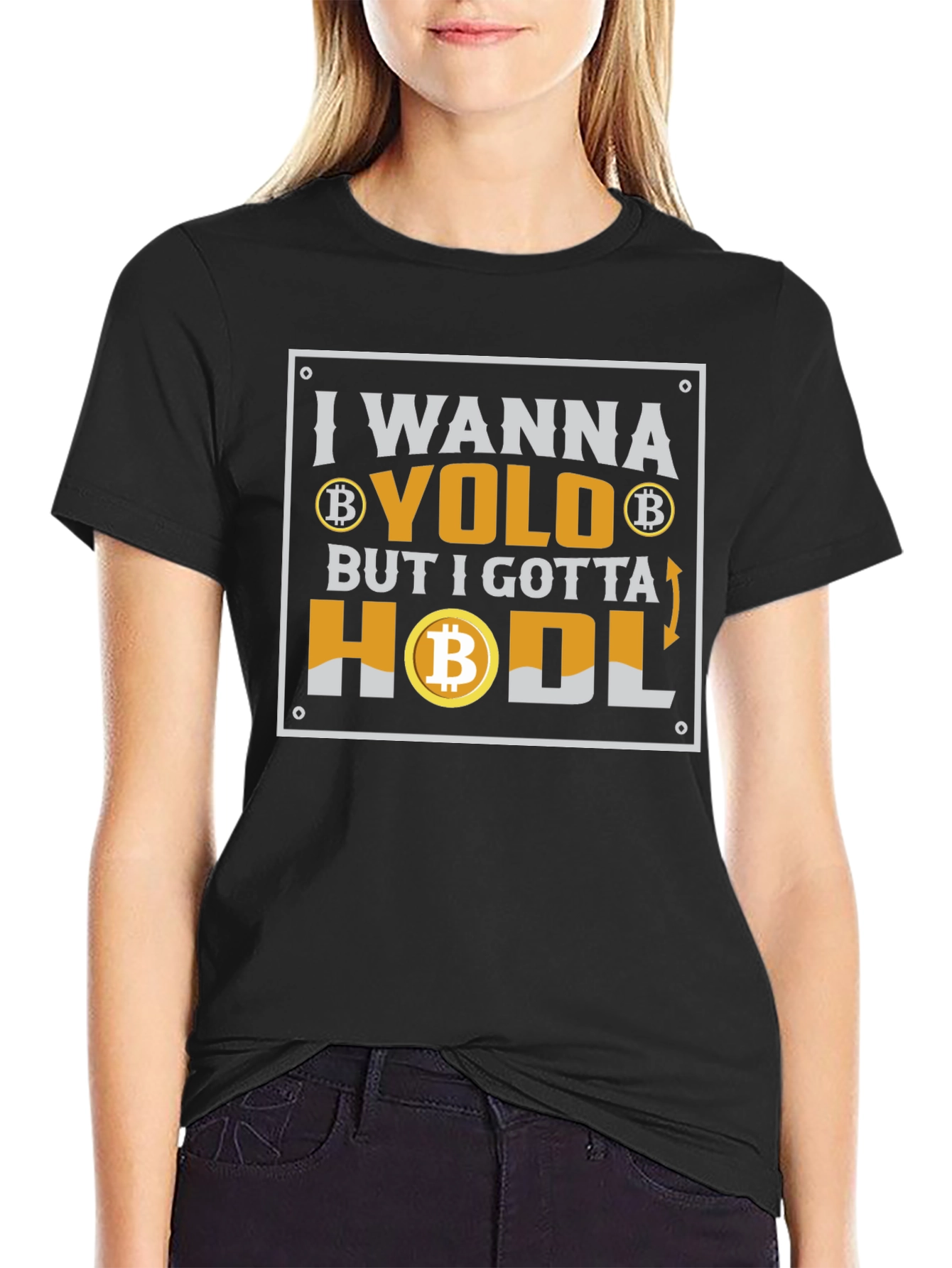 Bitcoin YOLO HODL Crypto T-Shirt