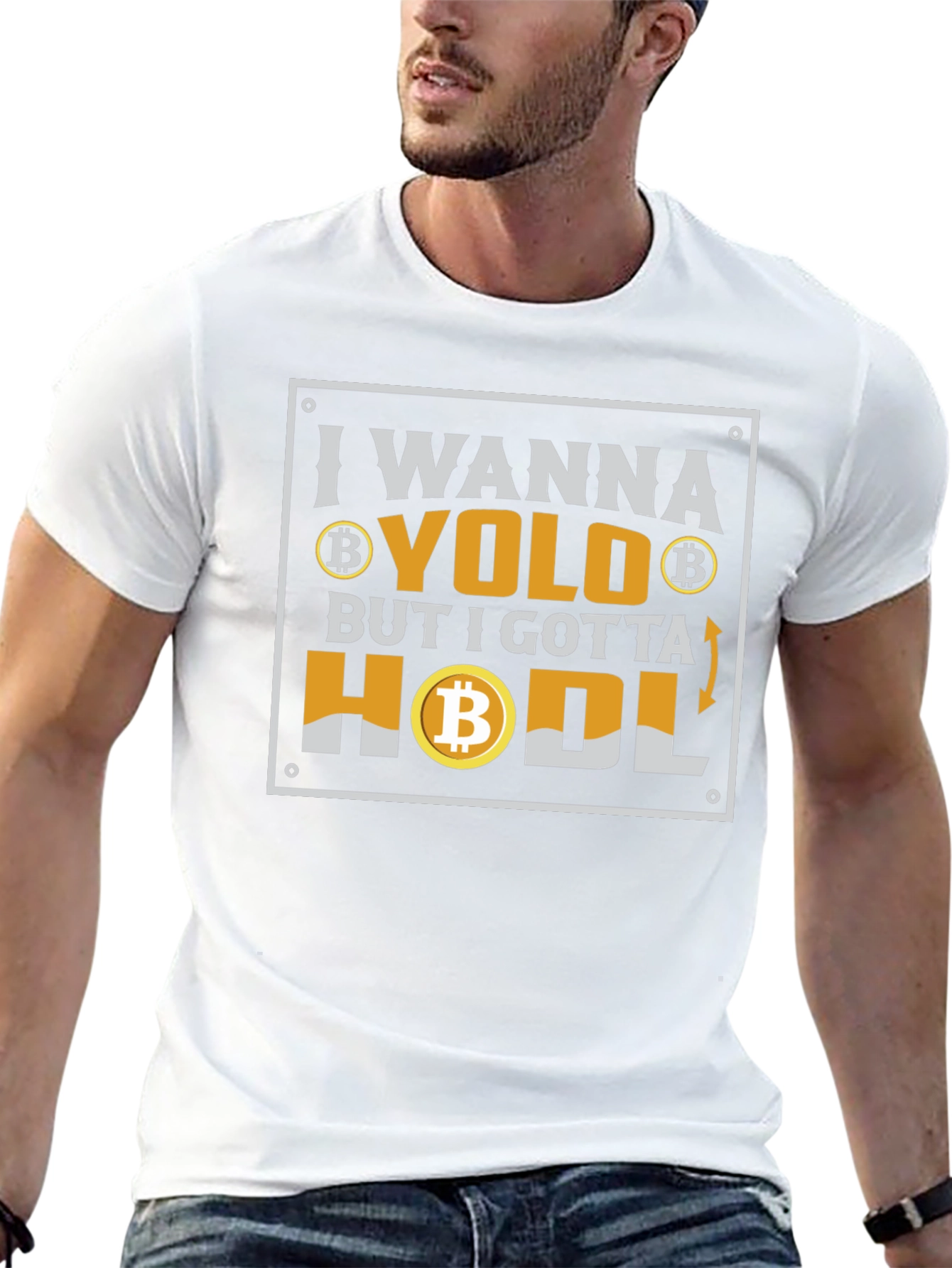 Bitcoin YOLO HODL Crypto T-Shirt