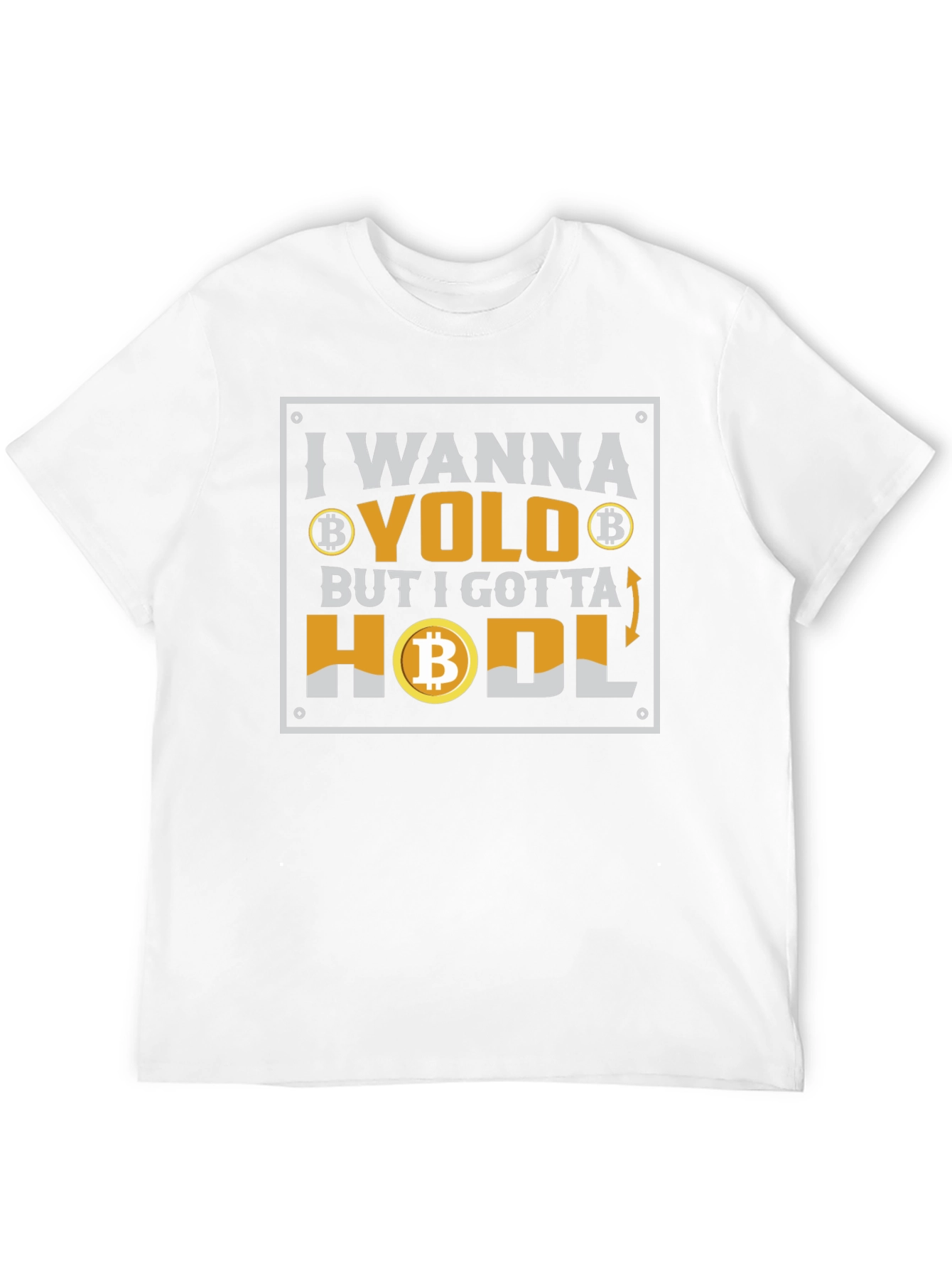 Bitcoin YOLO HODL Crypto T-Shirt