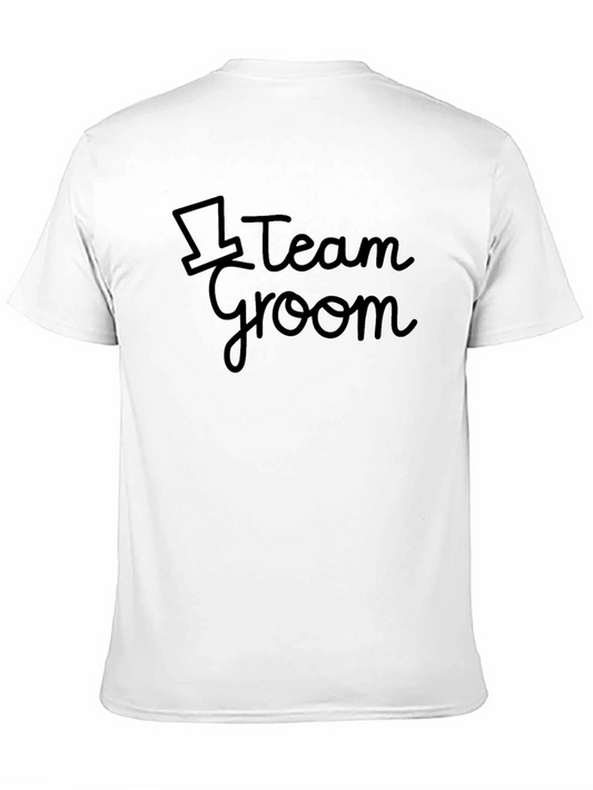 Team Groom Black T-Shirt