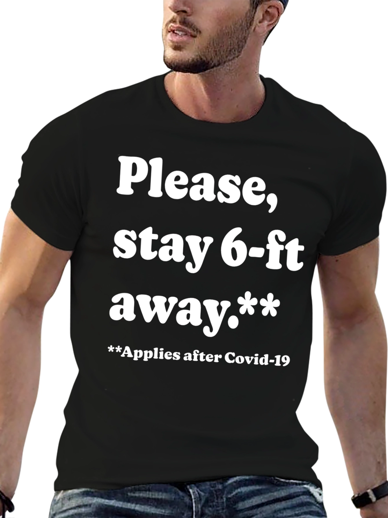 Funny Stay 6-ft Away Graphic Tee