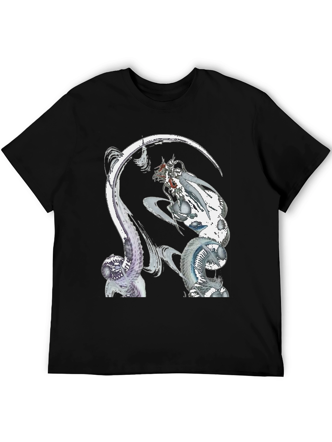 Fantasy Creature Graphic Black T-Shirt