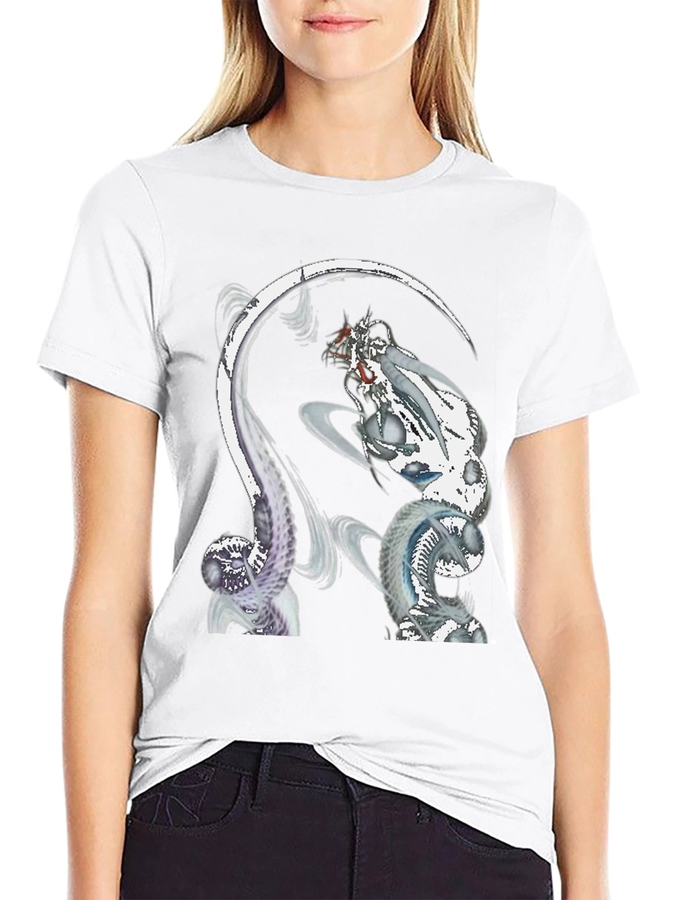 Fantasy Creature Graphic Black T-Shirt
