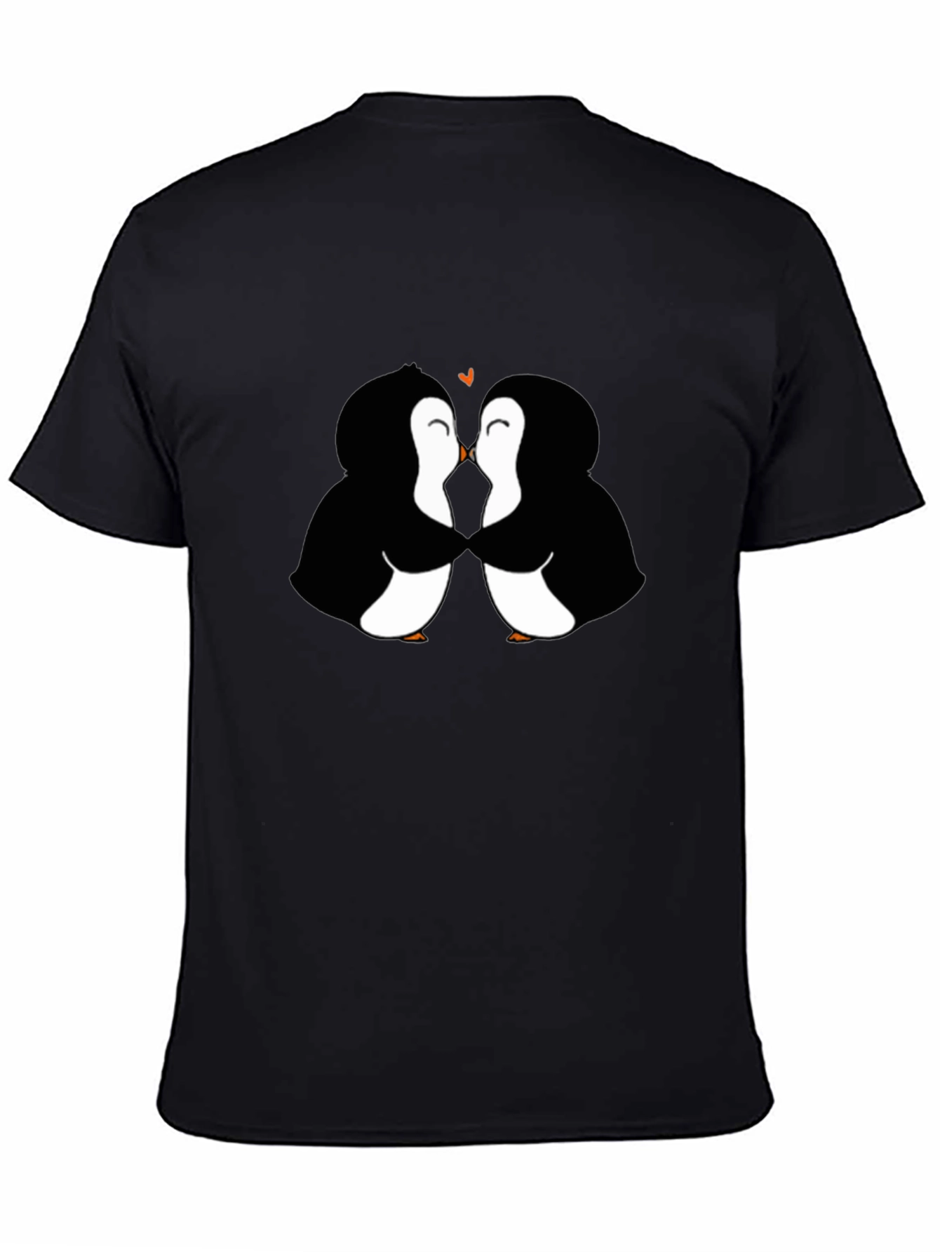 Penguin Love Black T-Shirt