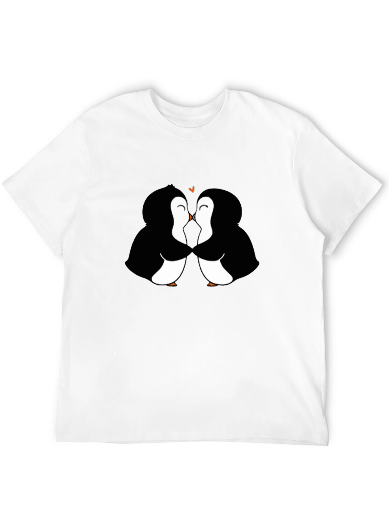 Penguin Love Black T-Shirt