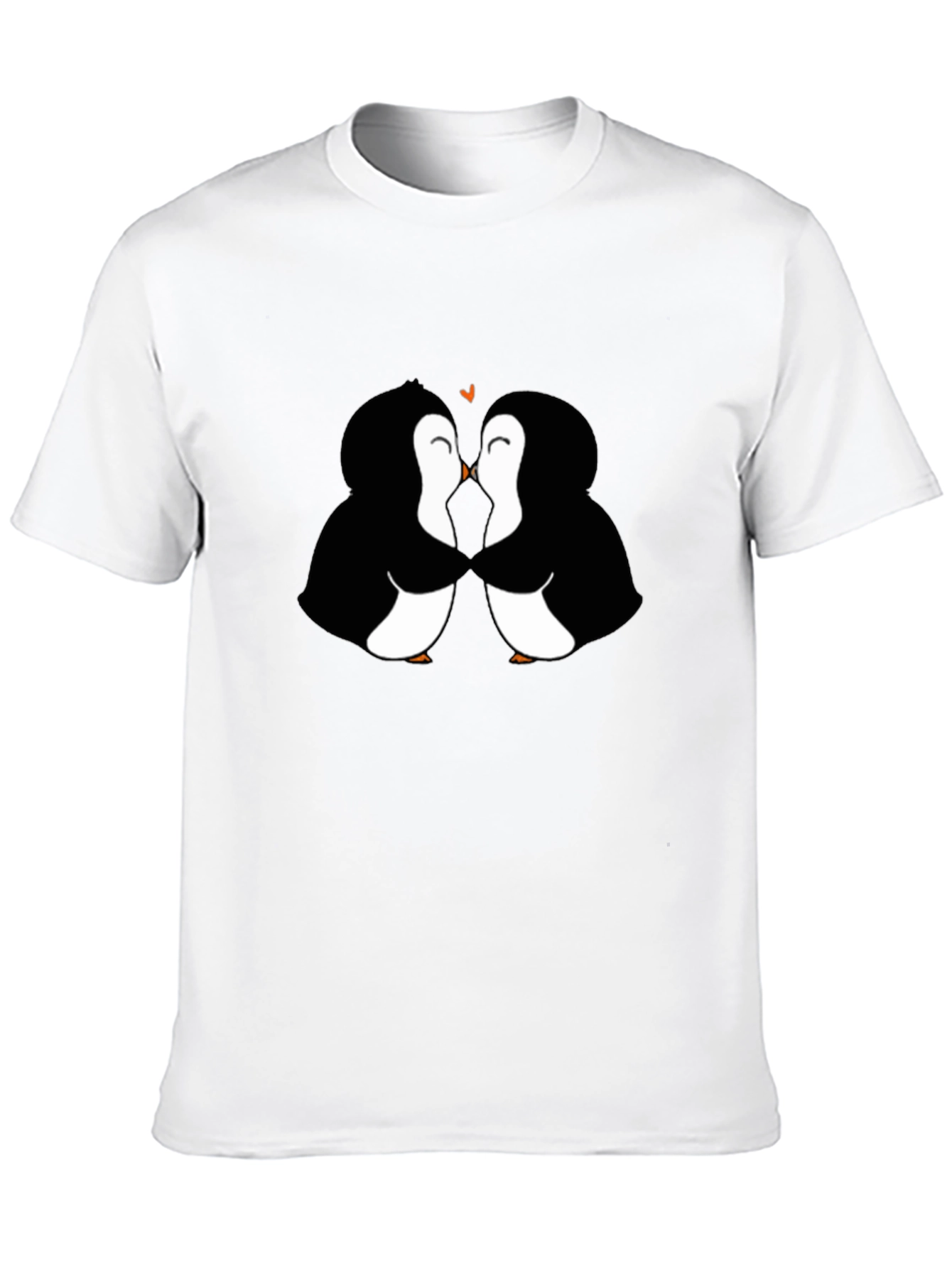 Penguin Love Black T-Shirt