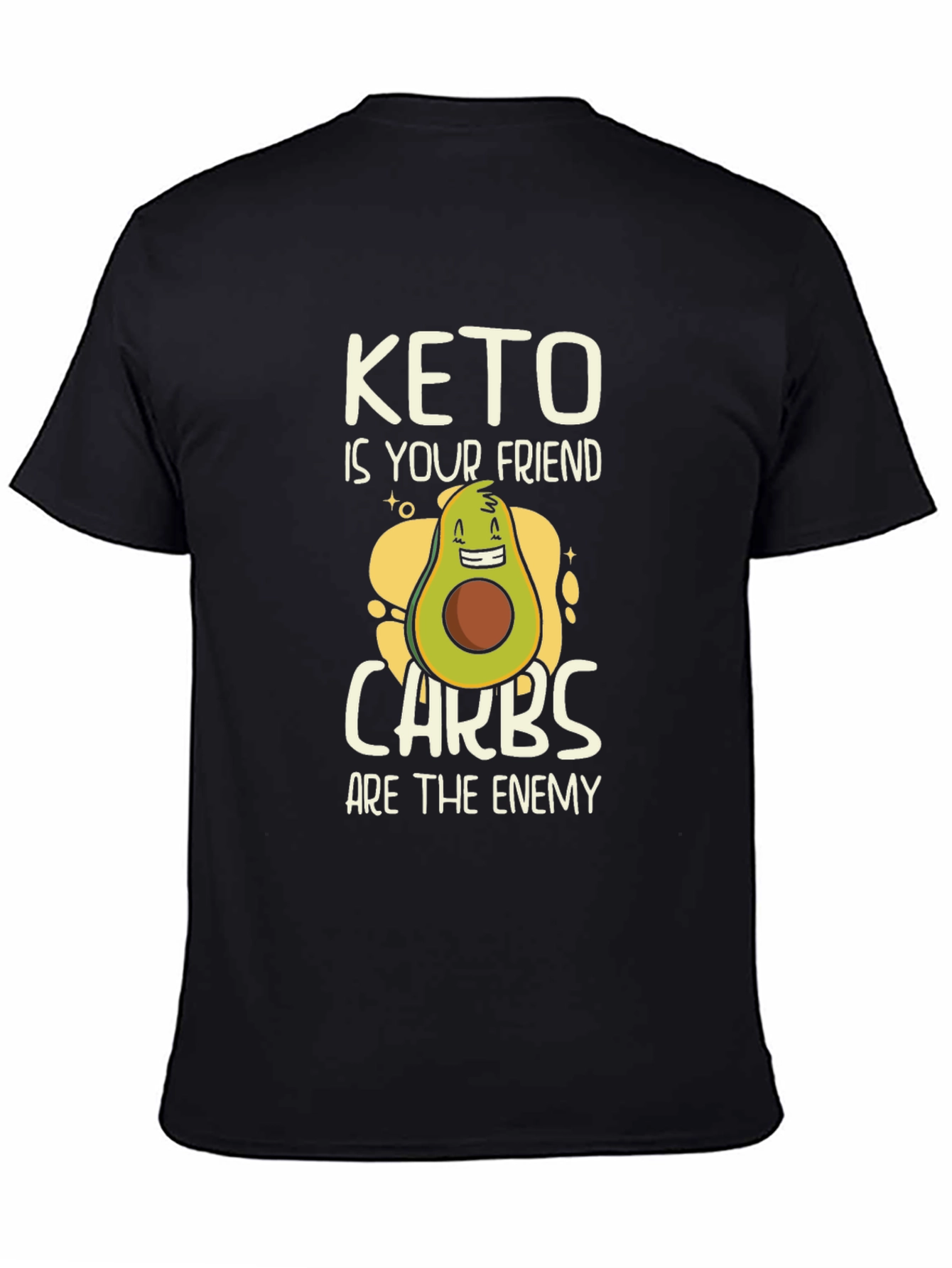 Keto is Your Friend Graphic T-Shirt - Black