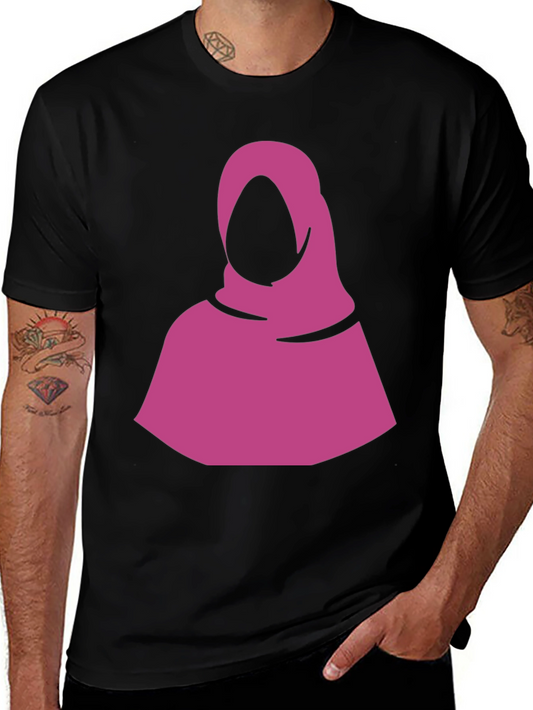 Minimalist Hijab Graphic Tee - Black