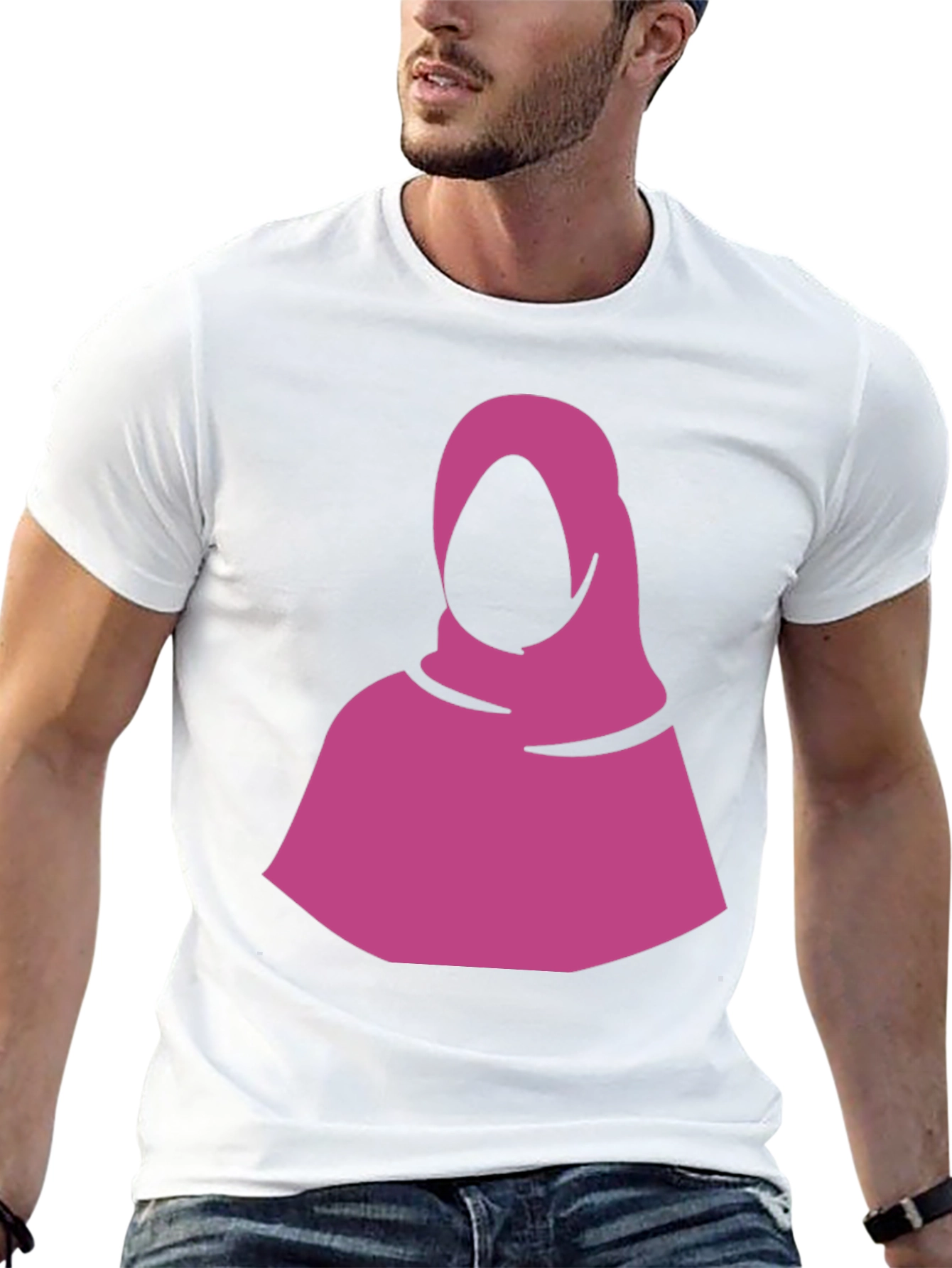 Minimalist Hijab Graphic Tee - Black
