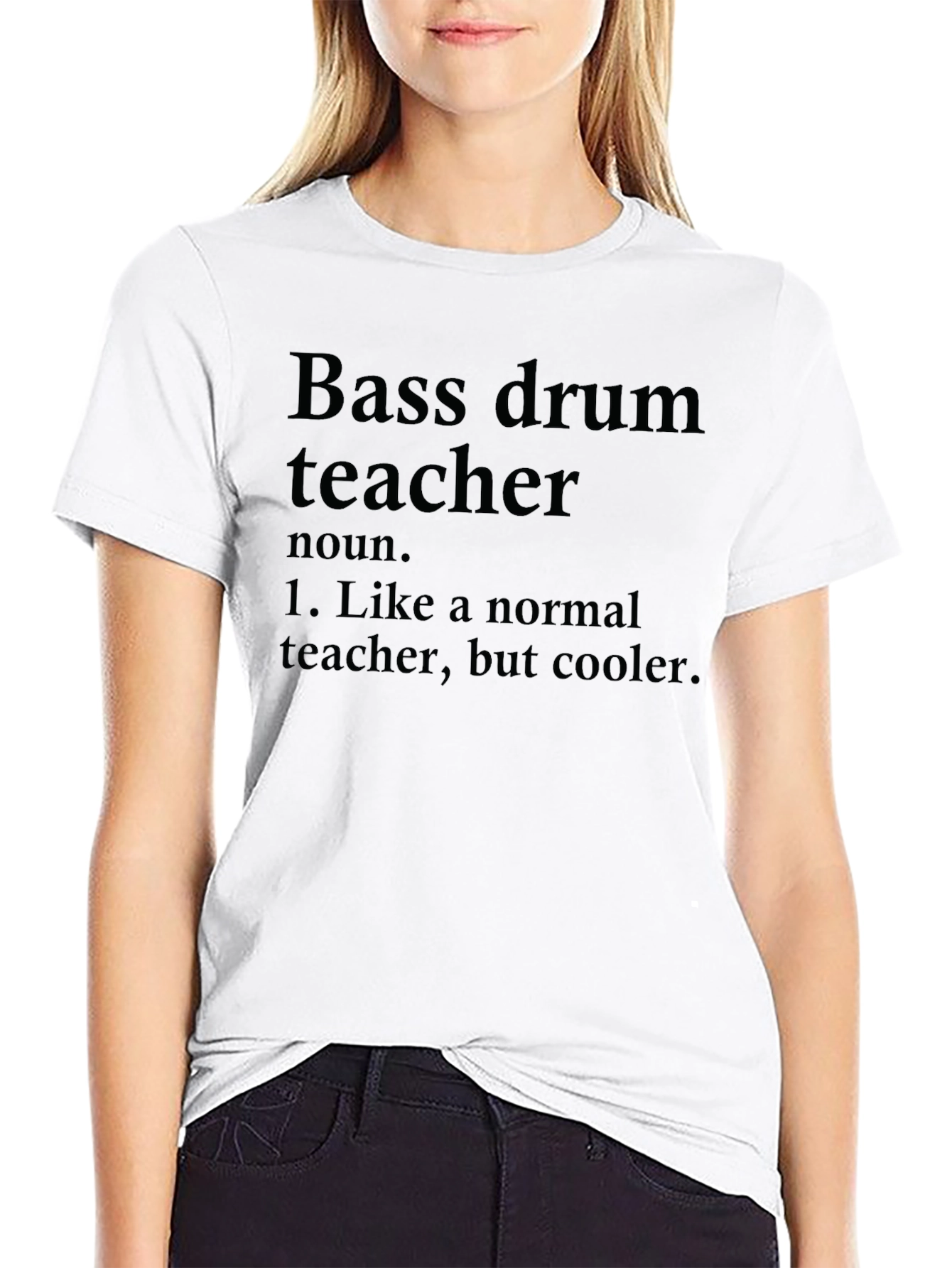 Bass Drum Teacher Funny Graphic T-Shirt