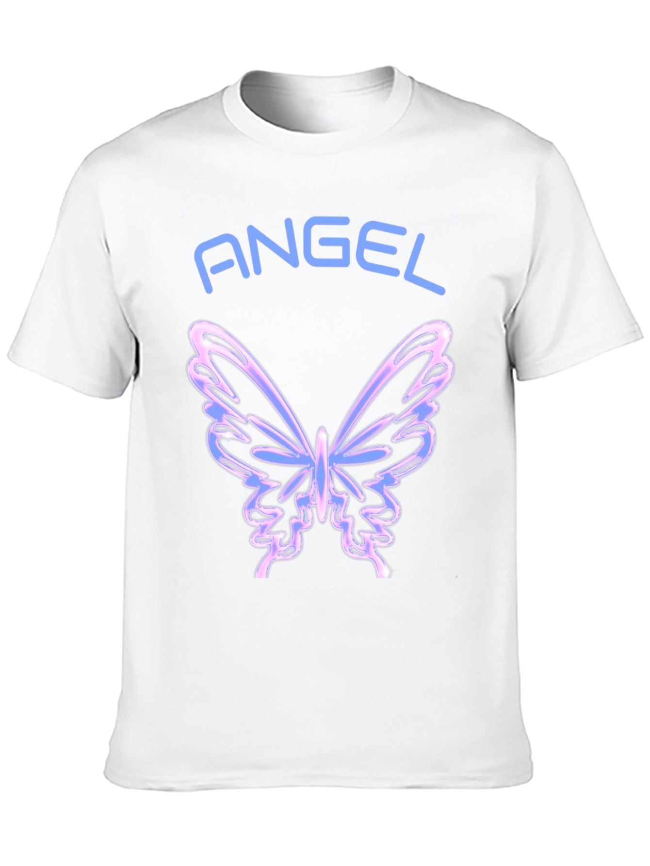 Angel Butterfly Graphic Tee - Black