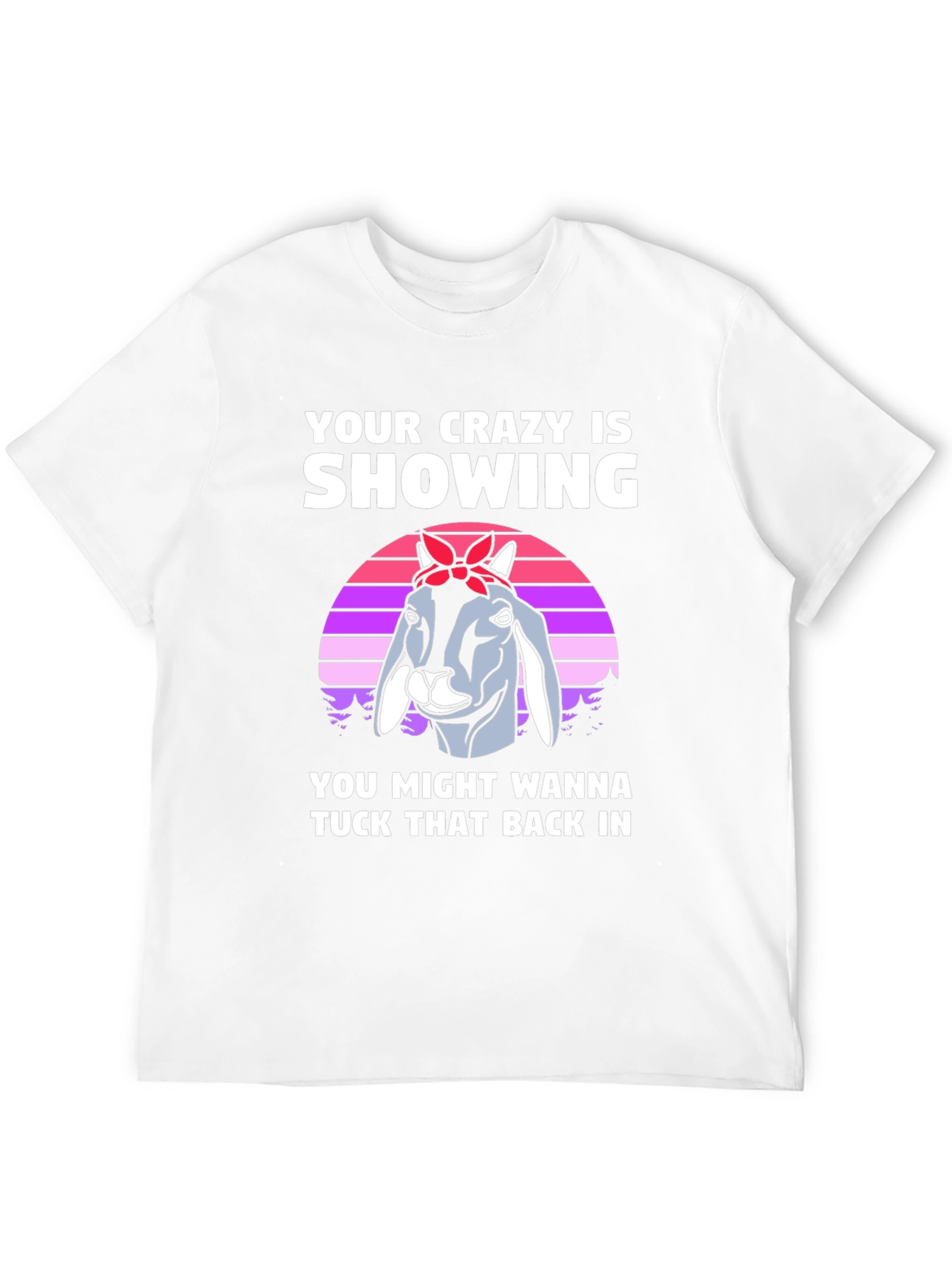 Crazy Goat Graphic Tee - Tuck That Back In