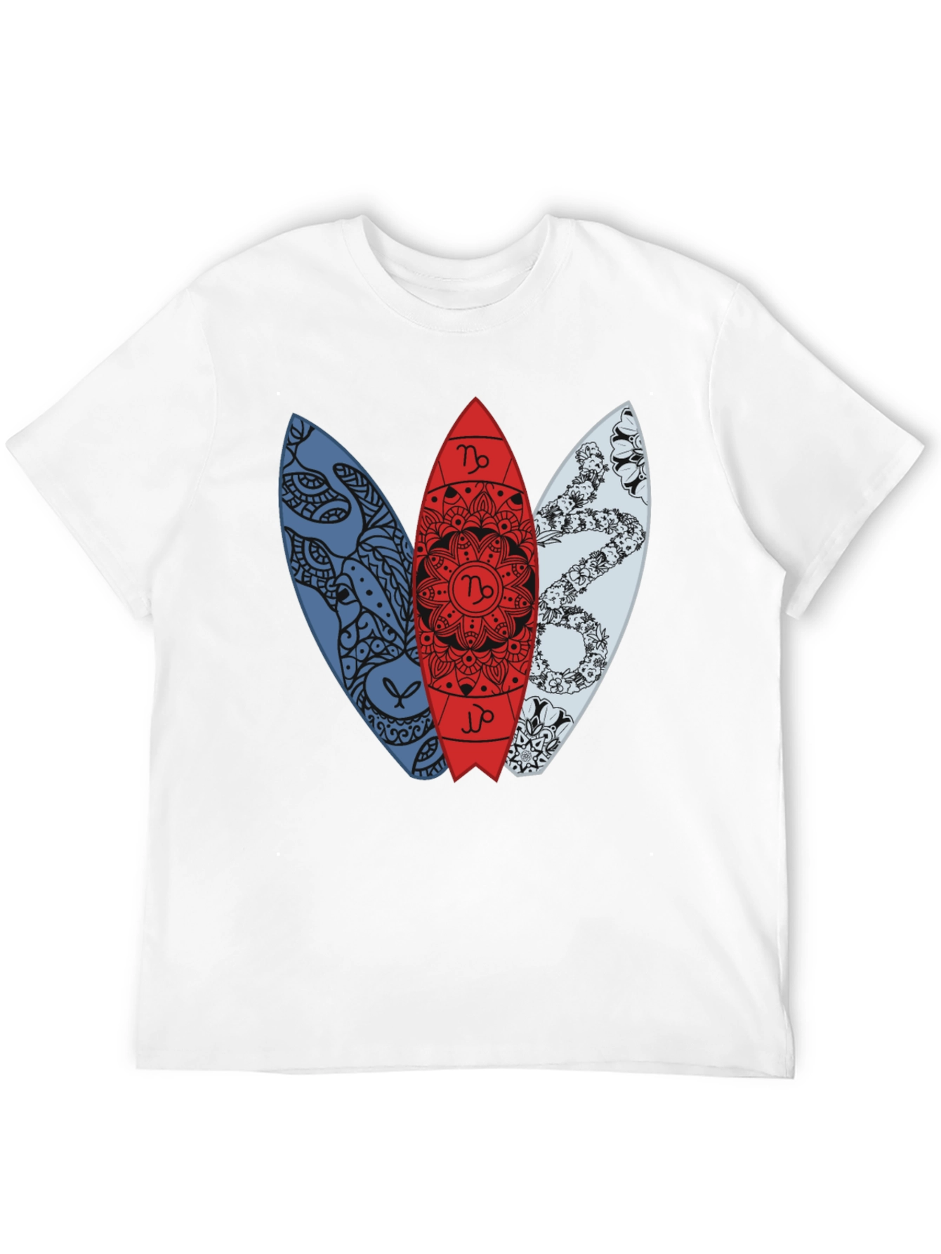 Surfboard Zodiac T-Shirt - Capricorn Design
