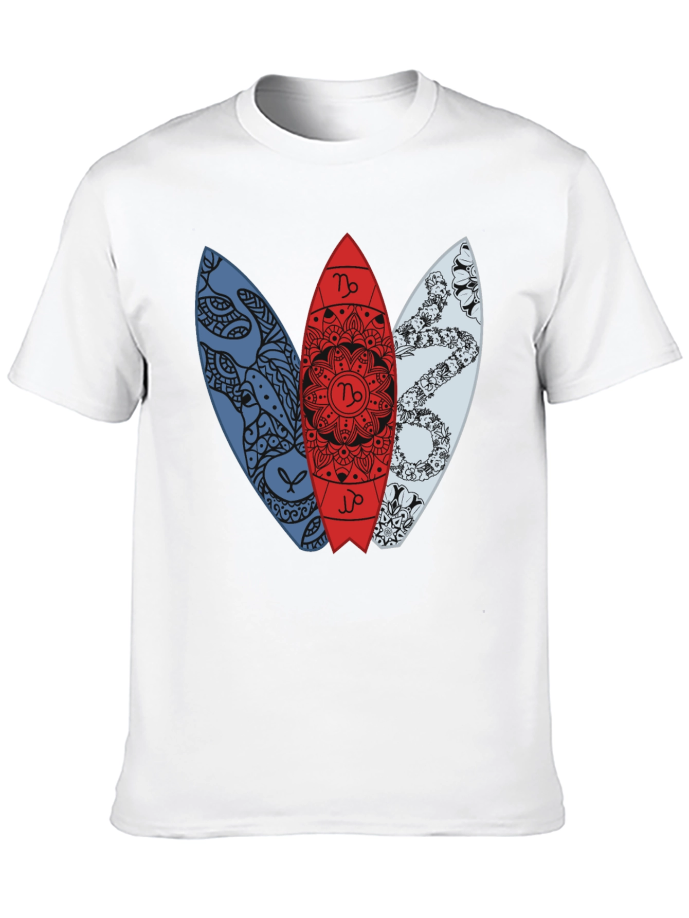 Surfboard Zodiac T-Shirt - Capricorn Design