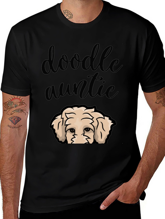 Doodle Auntie T-Shirt - Cute Dog Lover Tee