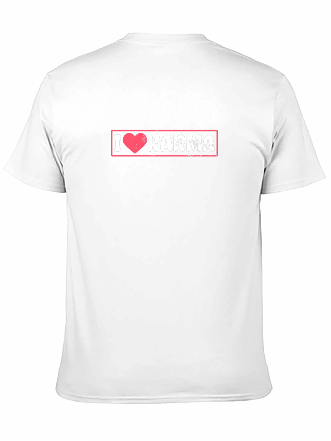 I Love Karma Graphic Tee - Black Cotton T-Shirt
