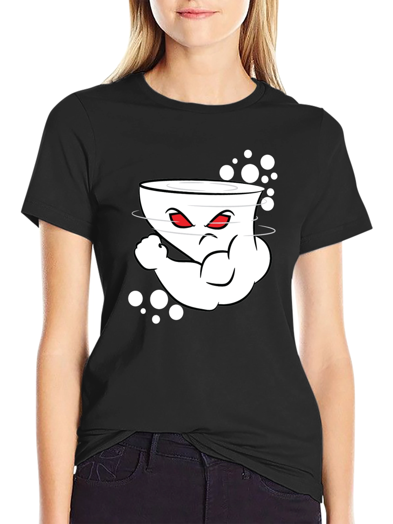 Humorous Tornado Cartoon Graphic T-Shirt