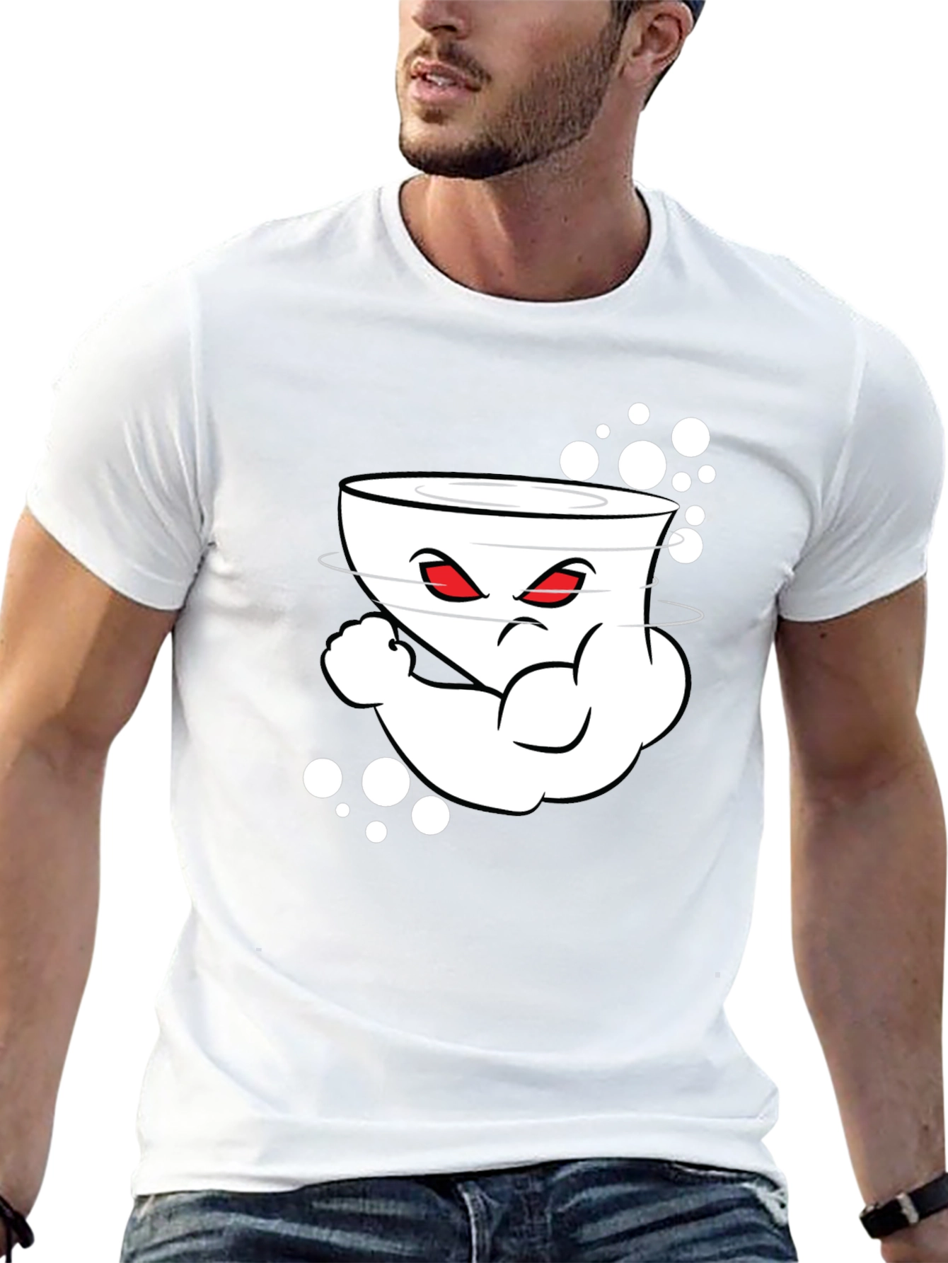 Humorous Tornado Cartoon Graphic T-Shirt
