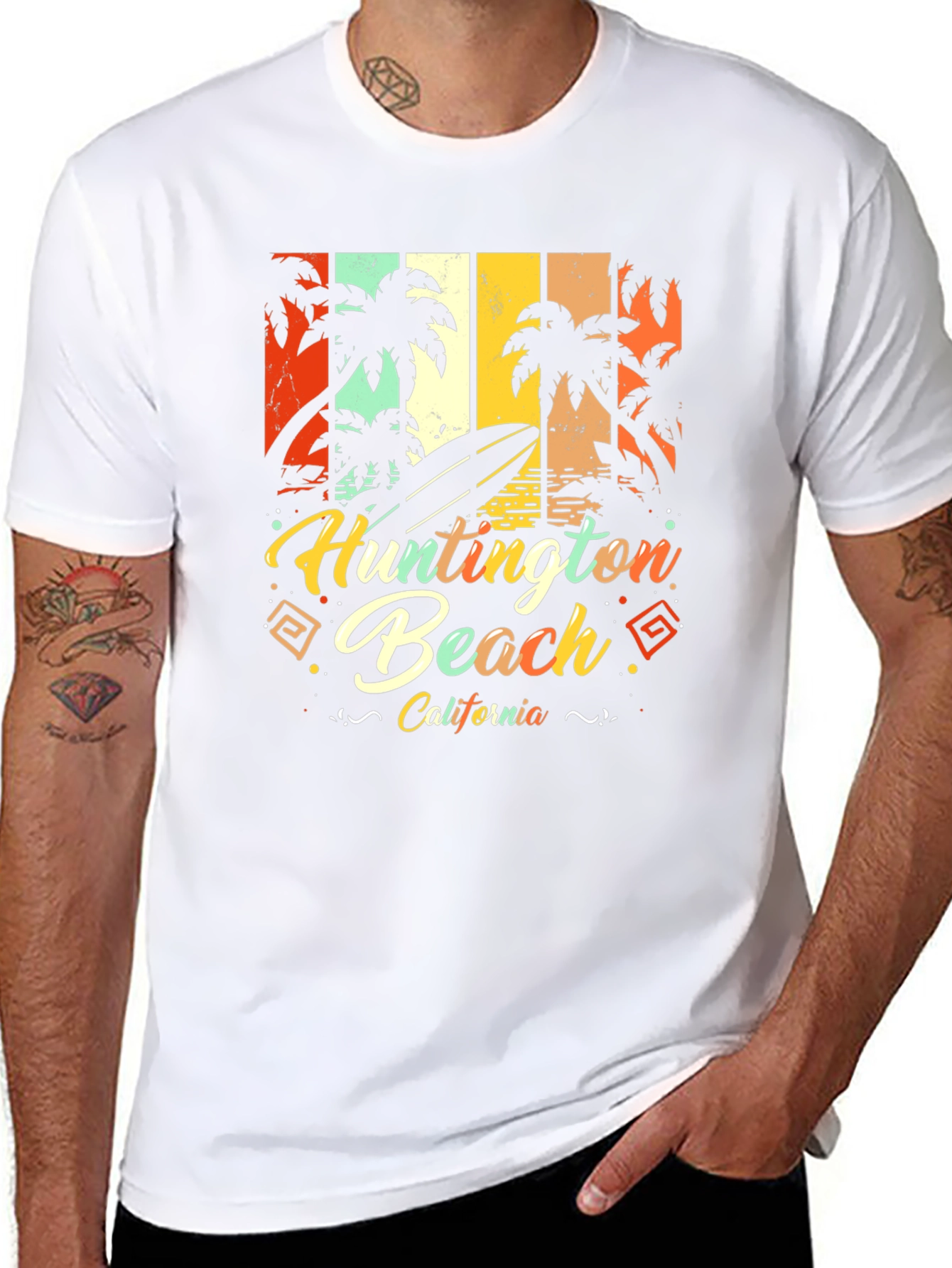Huntington Beach California Retro T-Shirt