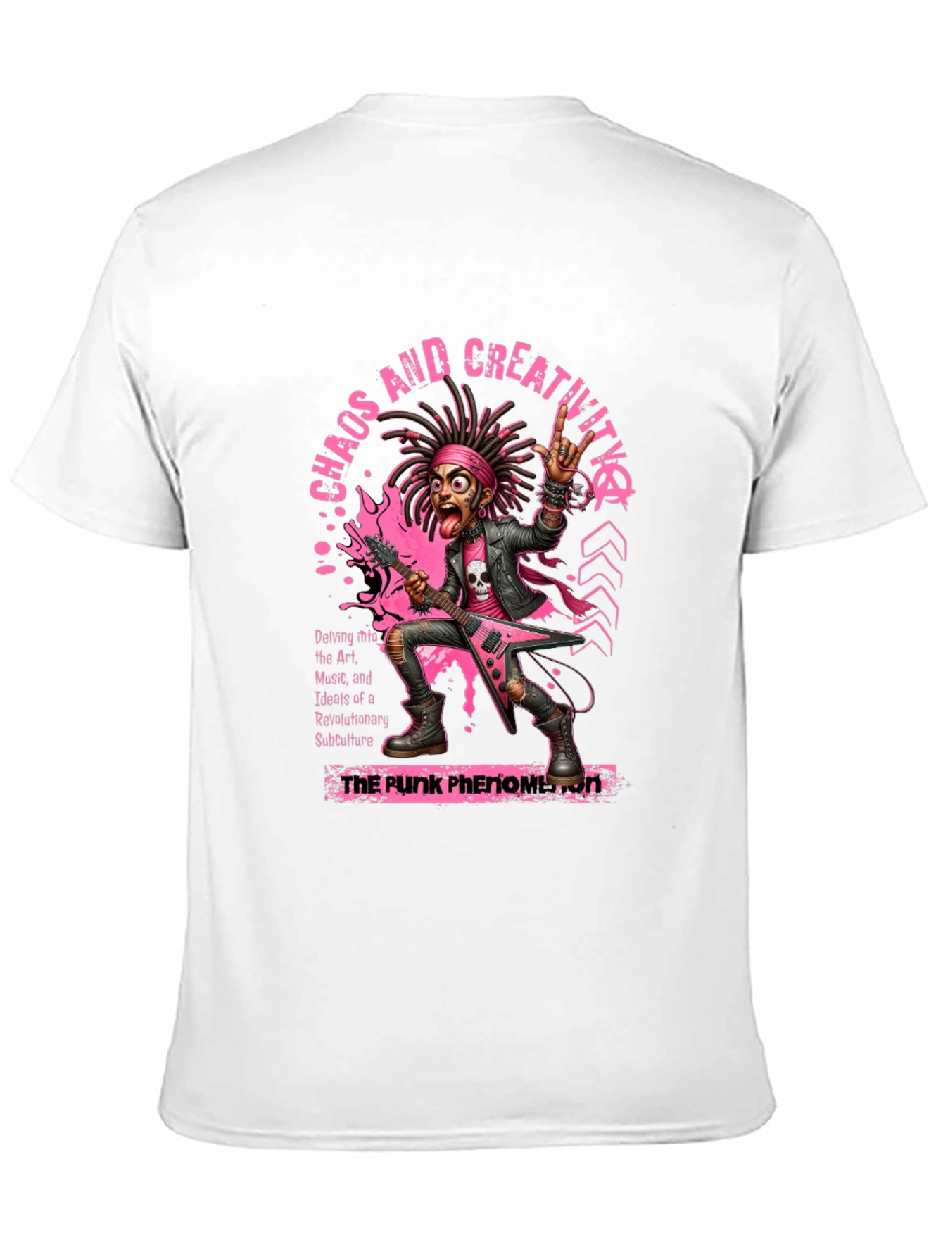 Chaos and Creativity Punk Graphic T-Shirt