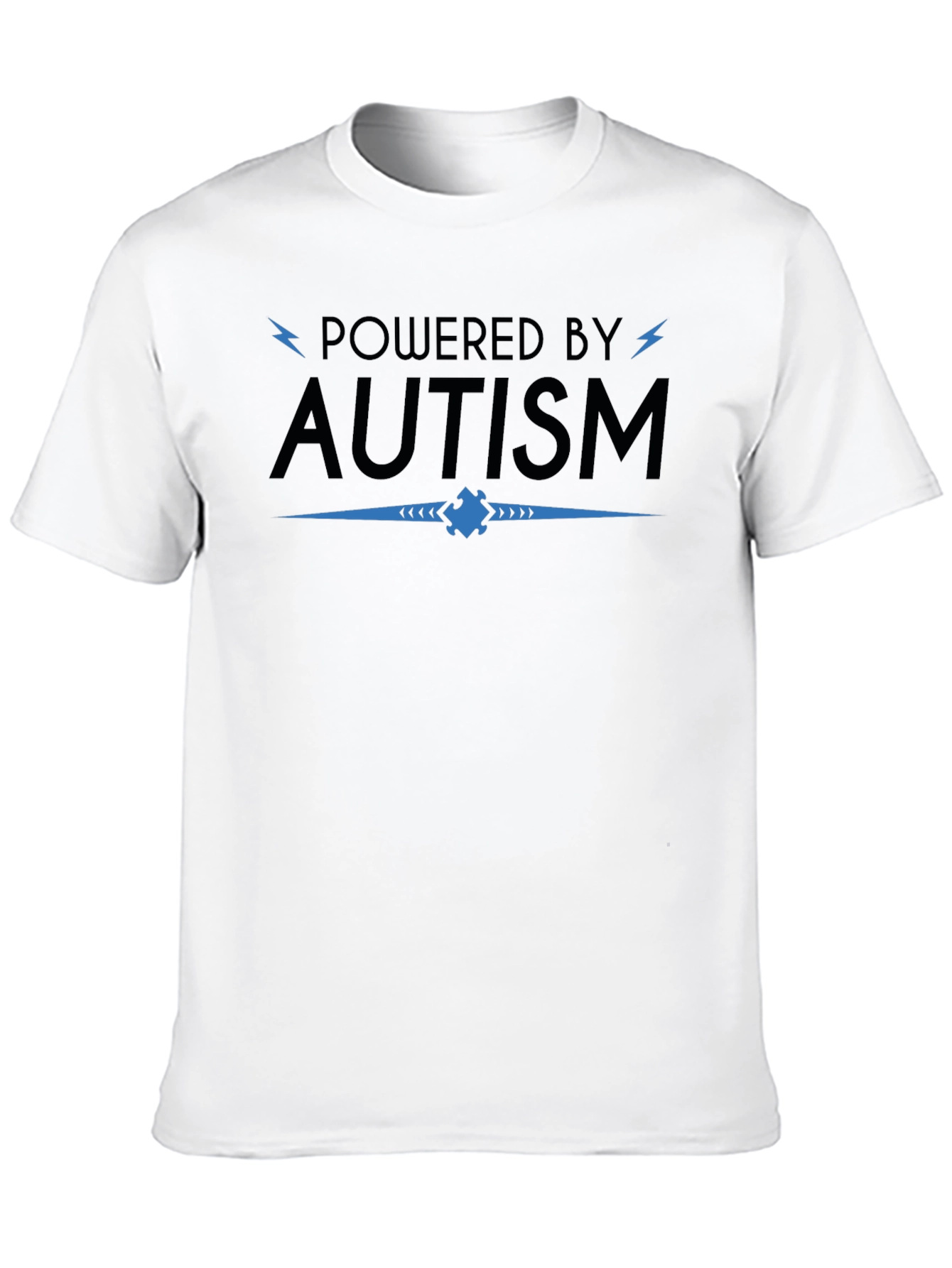 Powered By Autism Awareness Graphic T-Shirt