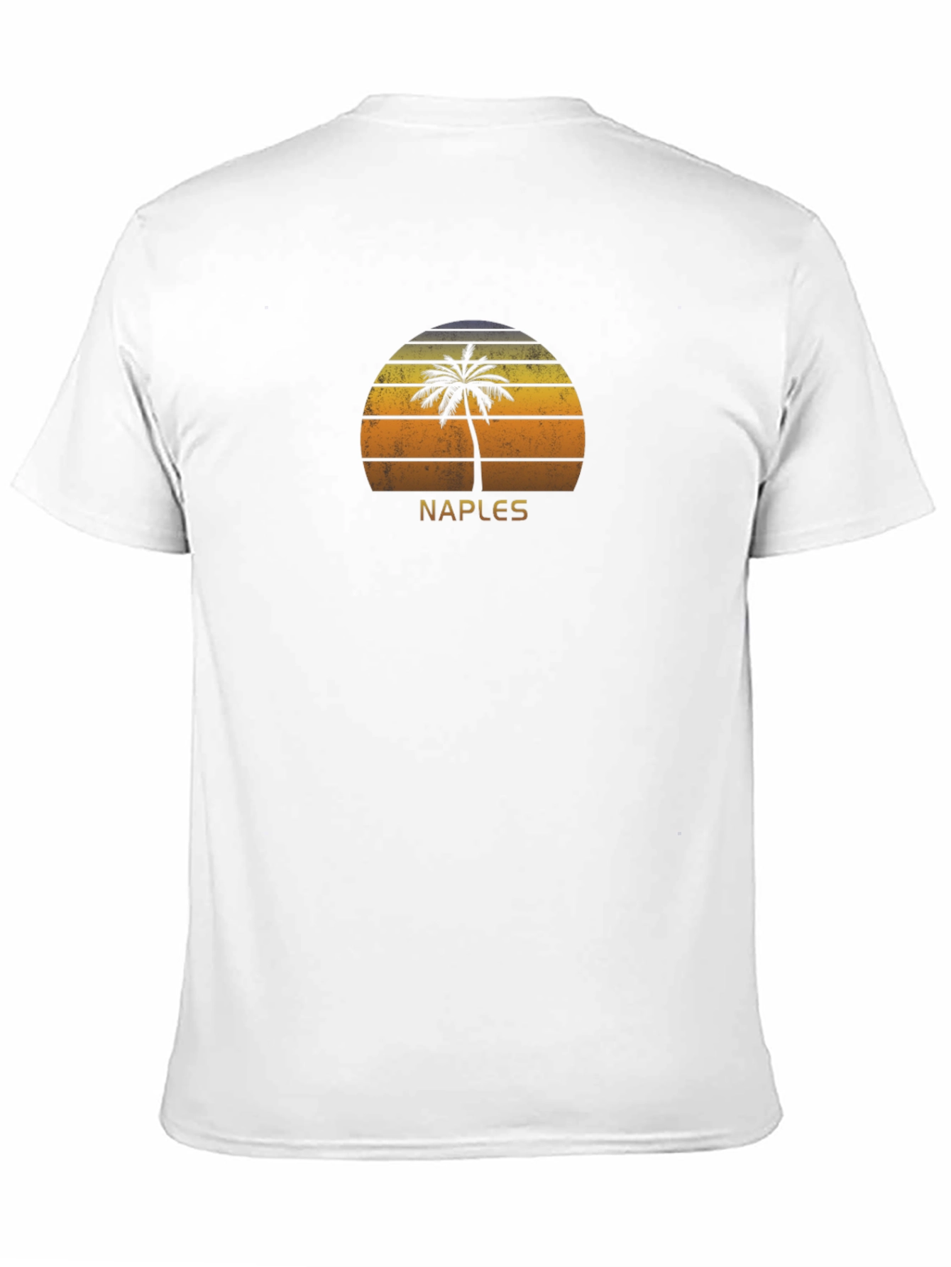 Naples Palm Tree Sunset Graphic Tee - Black