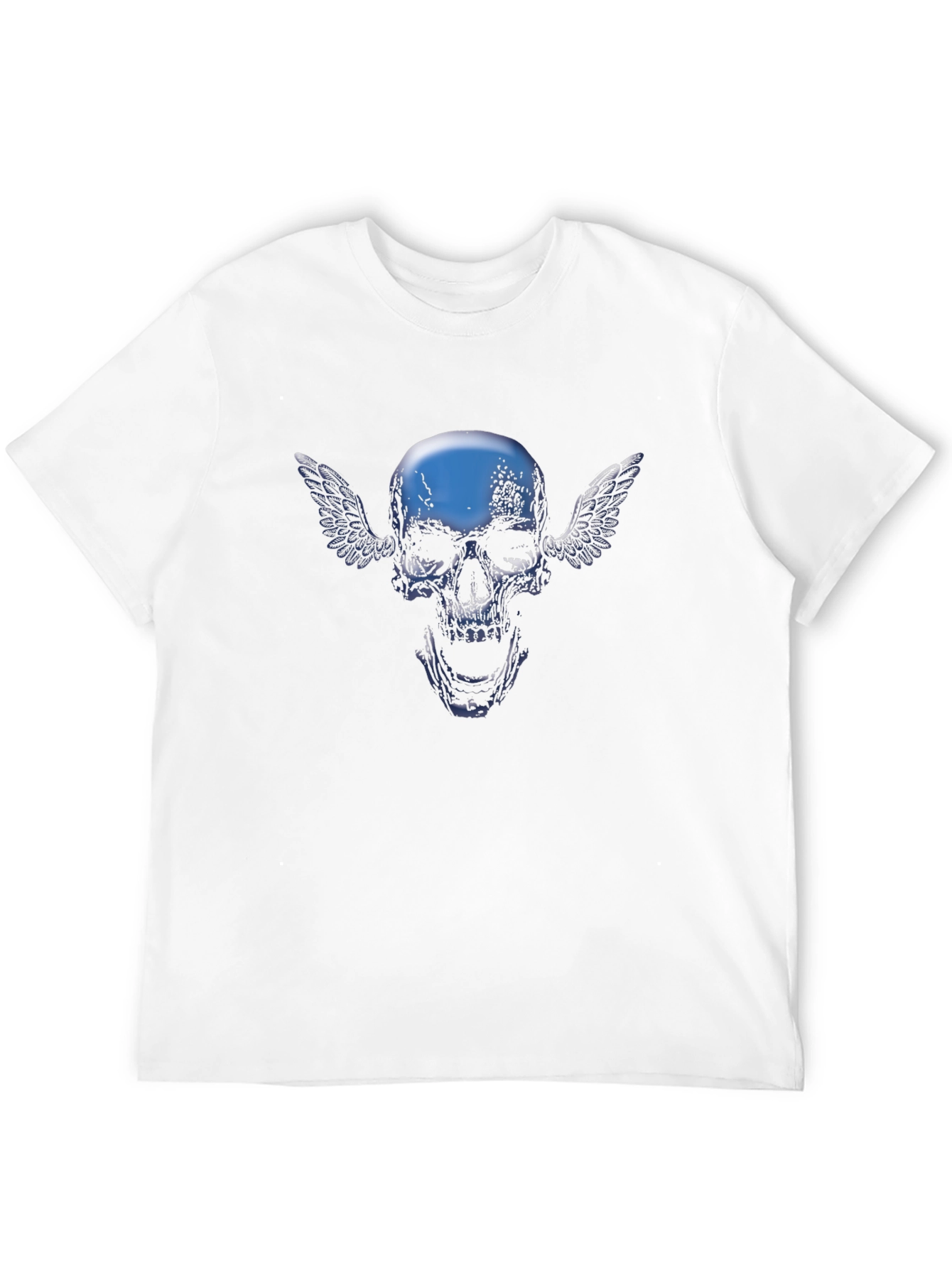Winged Skull Graphic Tee - Black