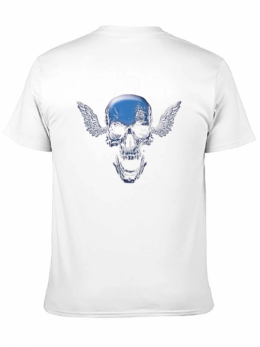 Winged Skull Graphic Tee - Black