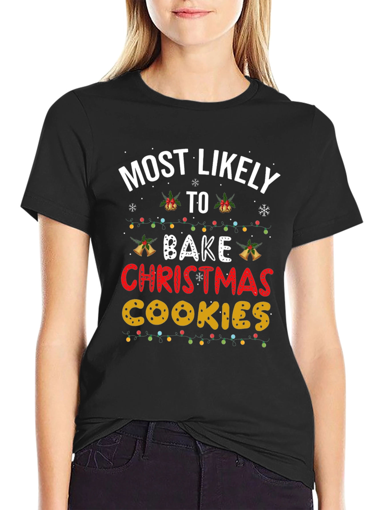 Most Likely To Bake Christmas Cookies T-Shirt