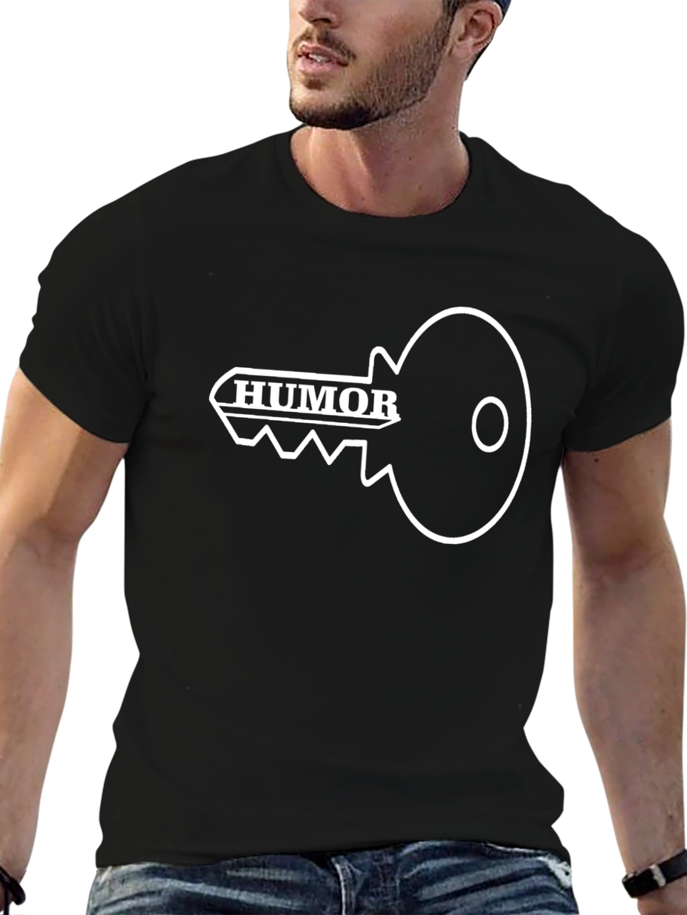 Humor Key Graphic T-Shirt - Funny Novelty Tee