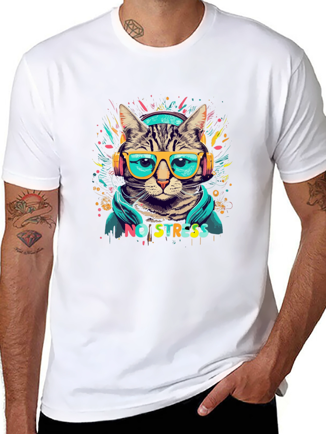 Cool Cat No Stress T-Shirt