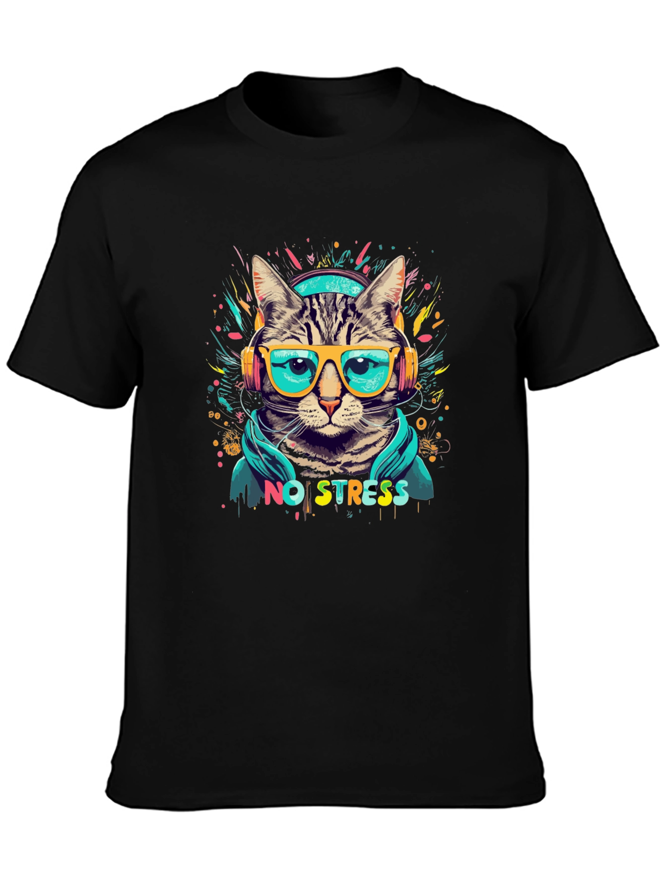 Cool Cat No Stress T-Shirt