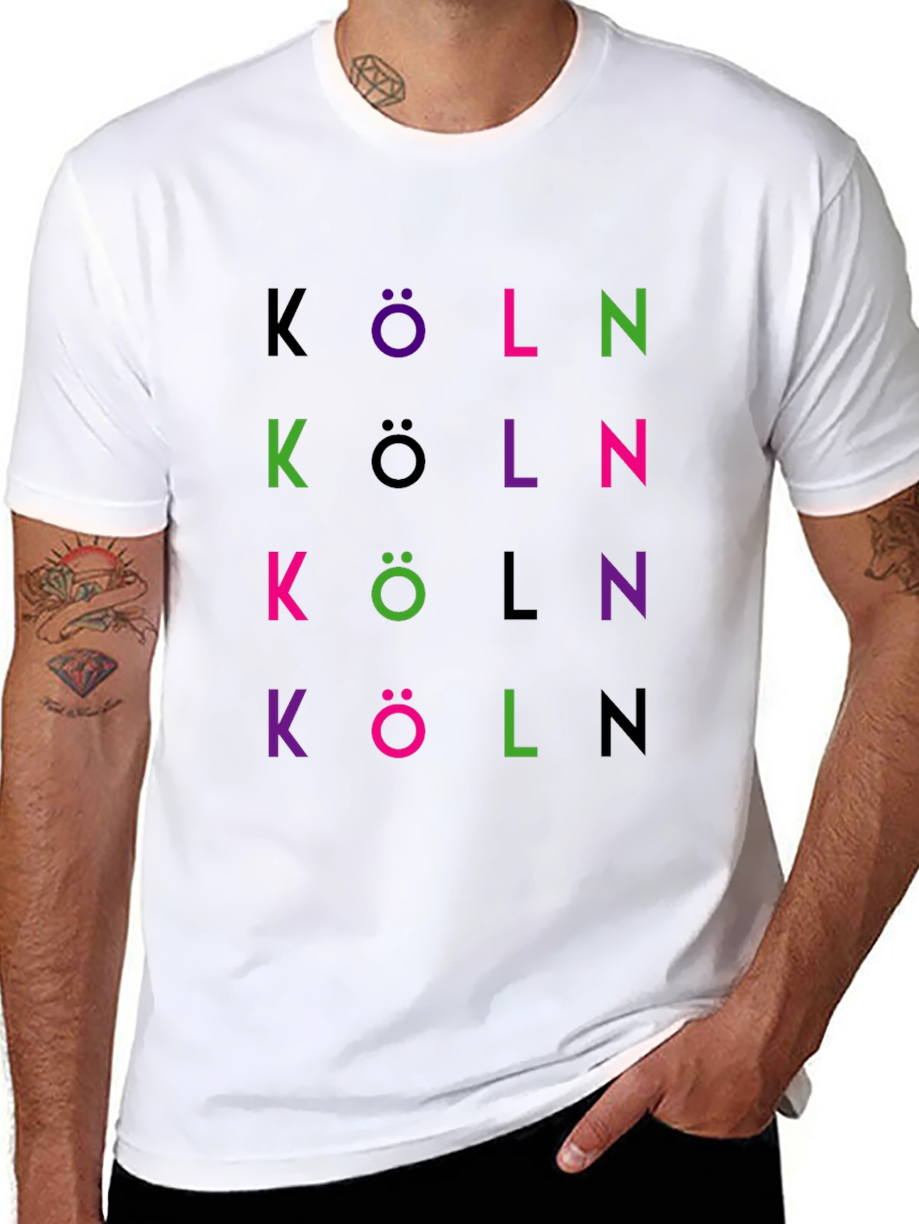 Köln T-Shirt - Modern Typography Design