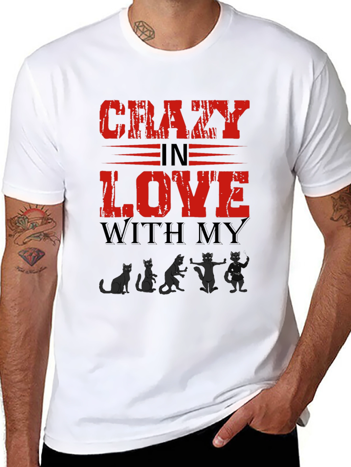 Crazy In Love With My Cats T-Shirt
