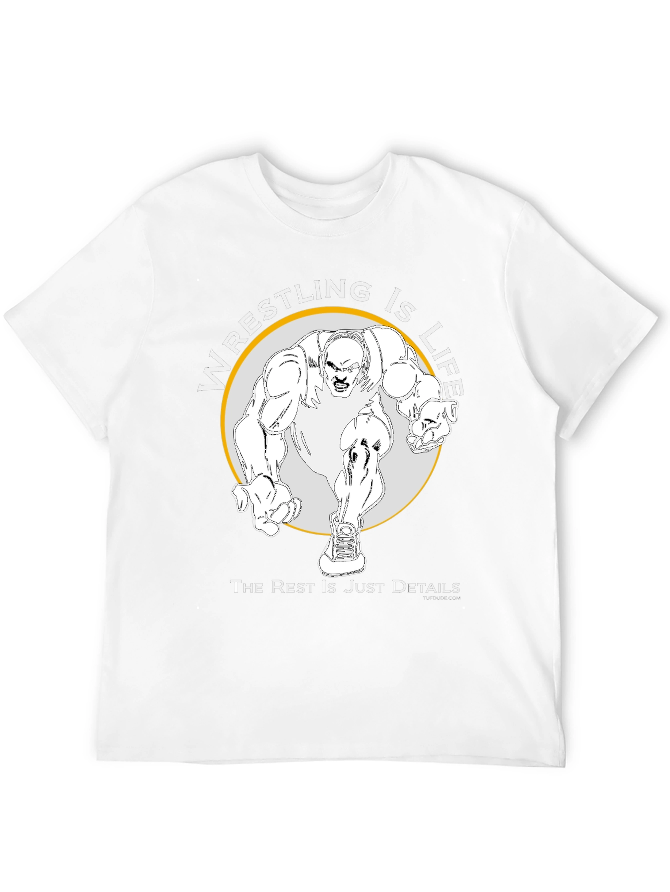 Wrestling Is Life Black Graphic Tee
