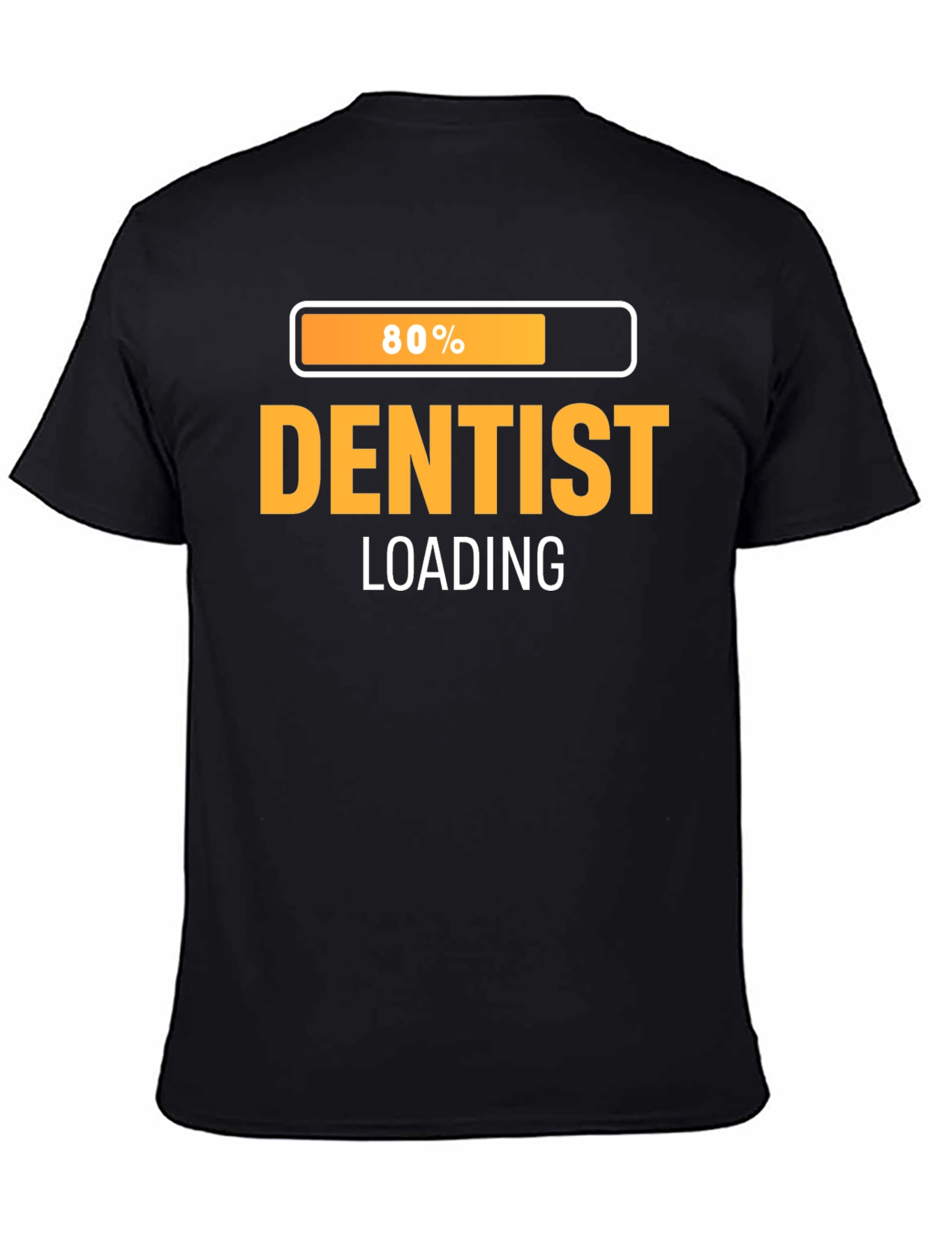 Dentist Loading Graphic T-Shirt - Black Cotton Tee