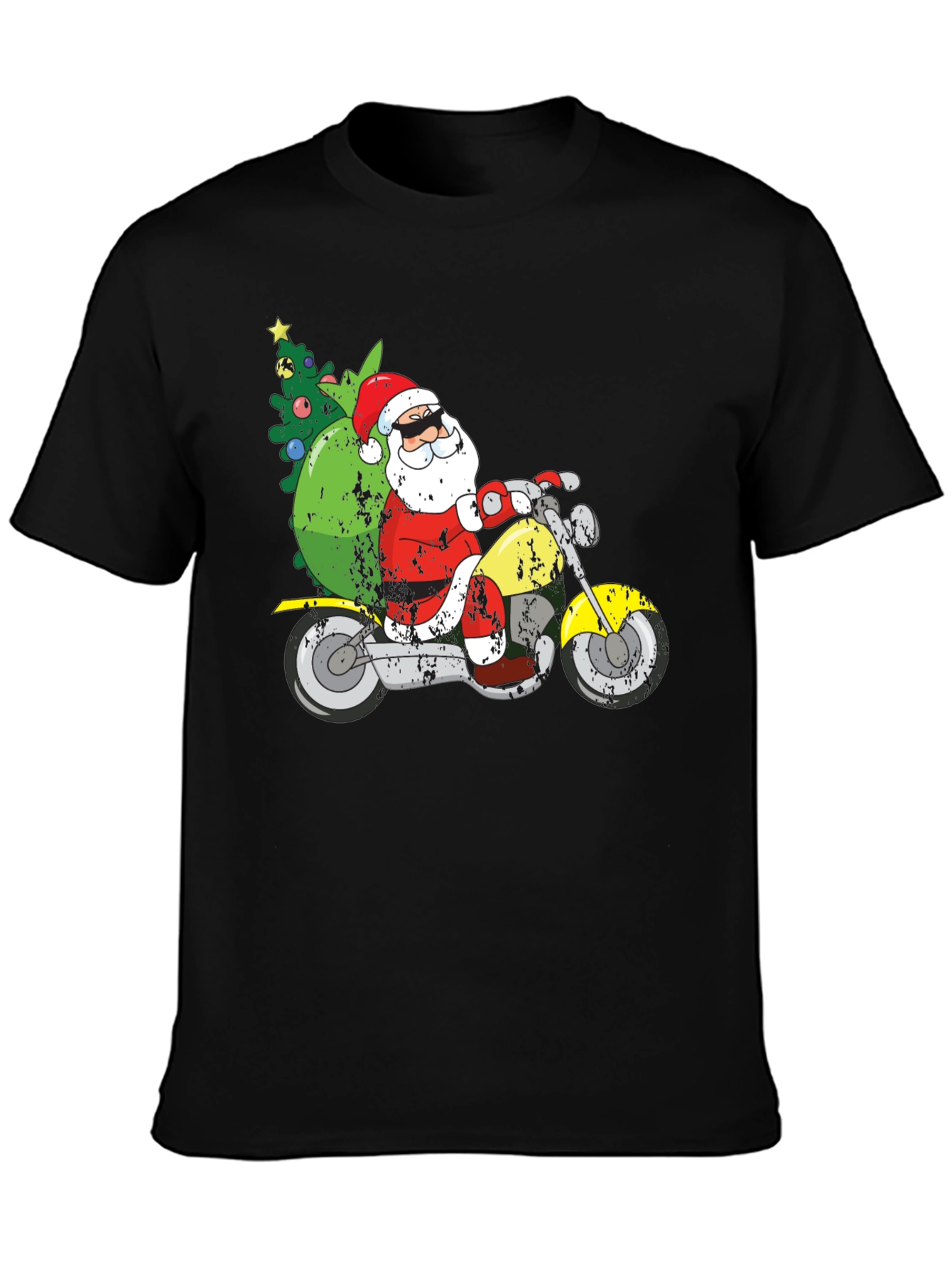 Santa Motorcycle Tee