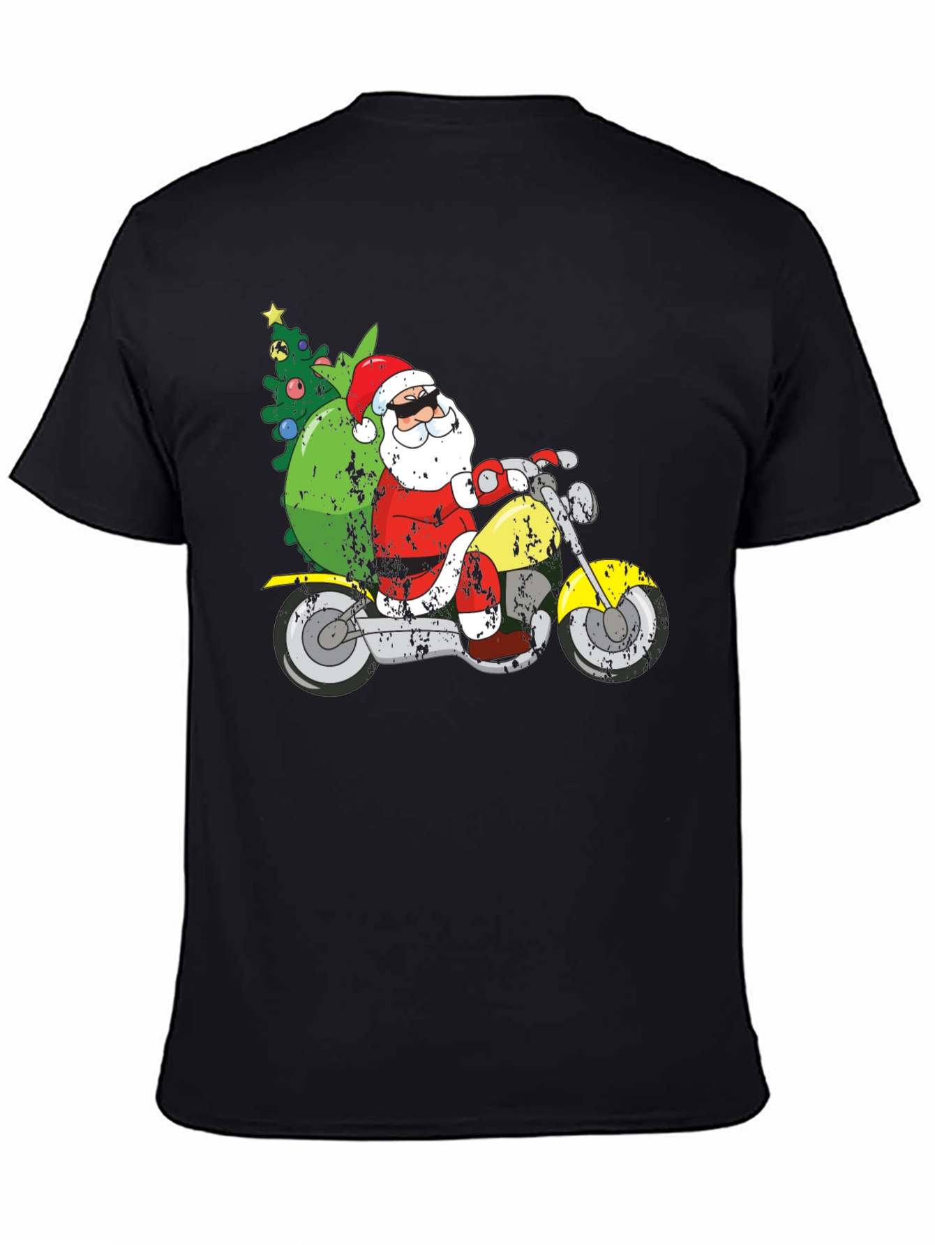 Santa Motorcycle Tee
