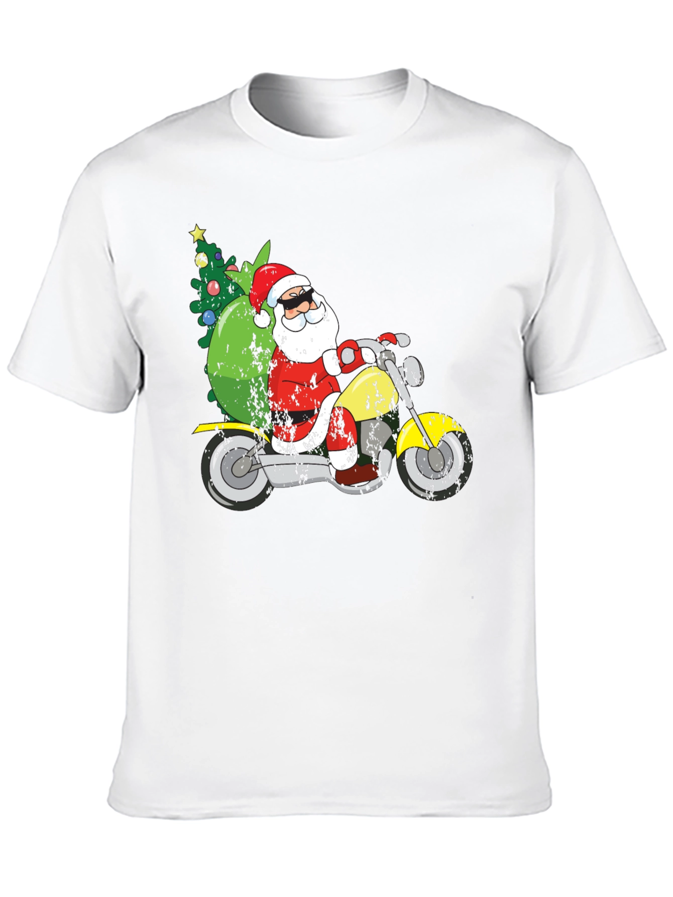 Santa Motorcycle Tee
