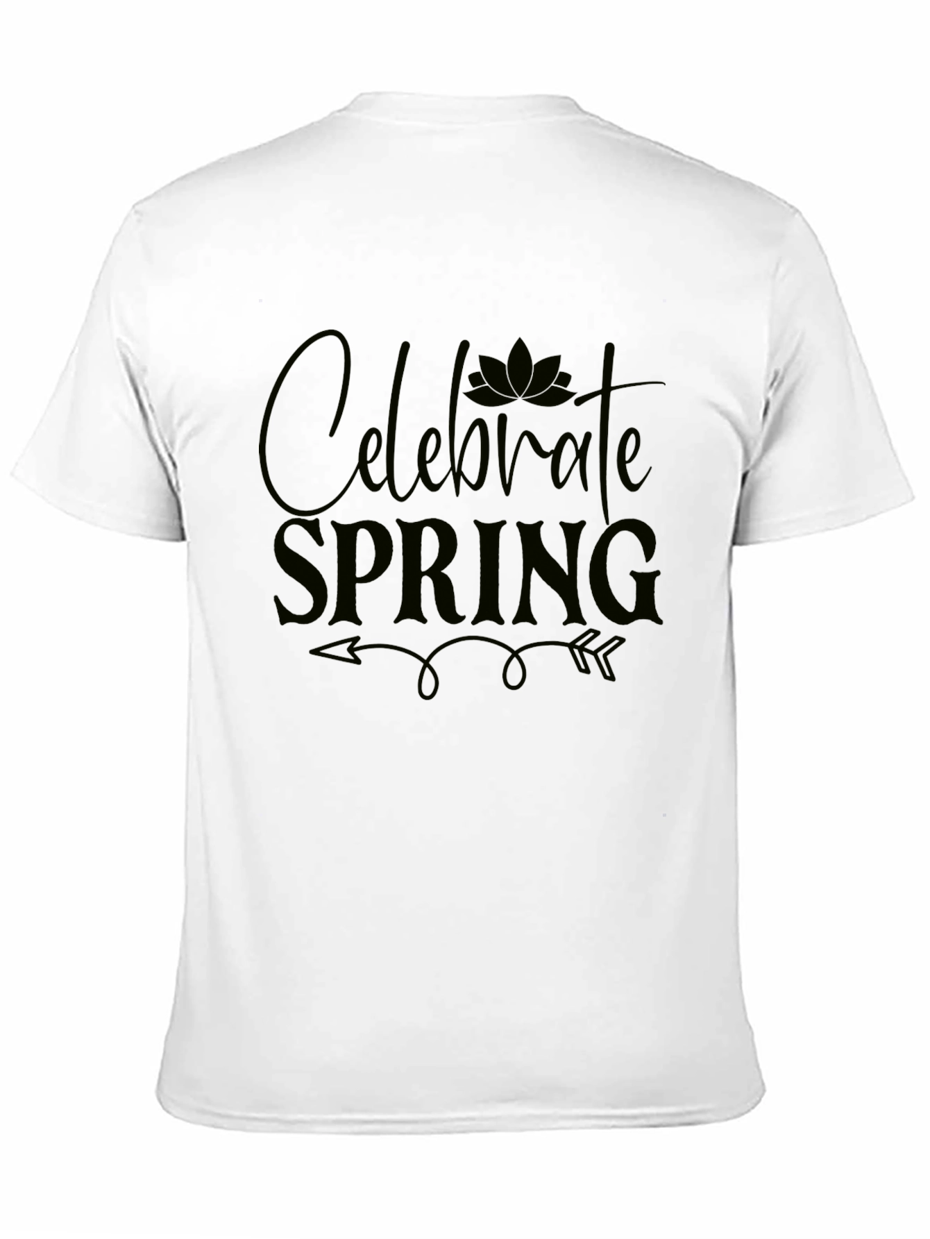 Celebrate Spring Graphic Tee - Black