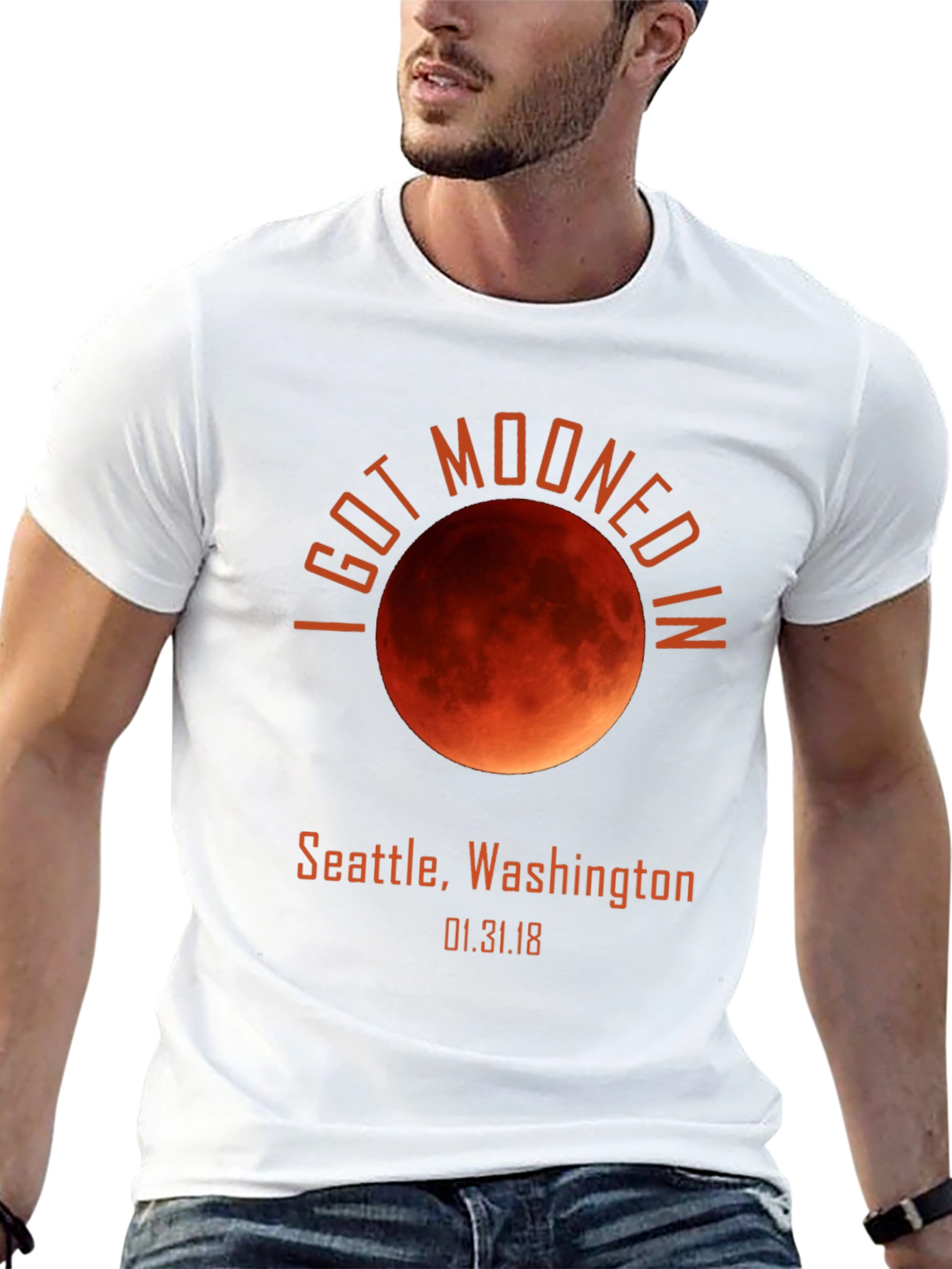 I Got Mooned in Seattle Blood Moon T-Shirt