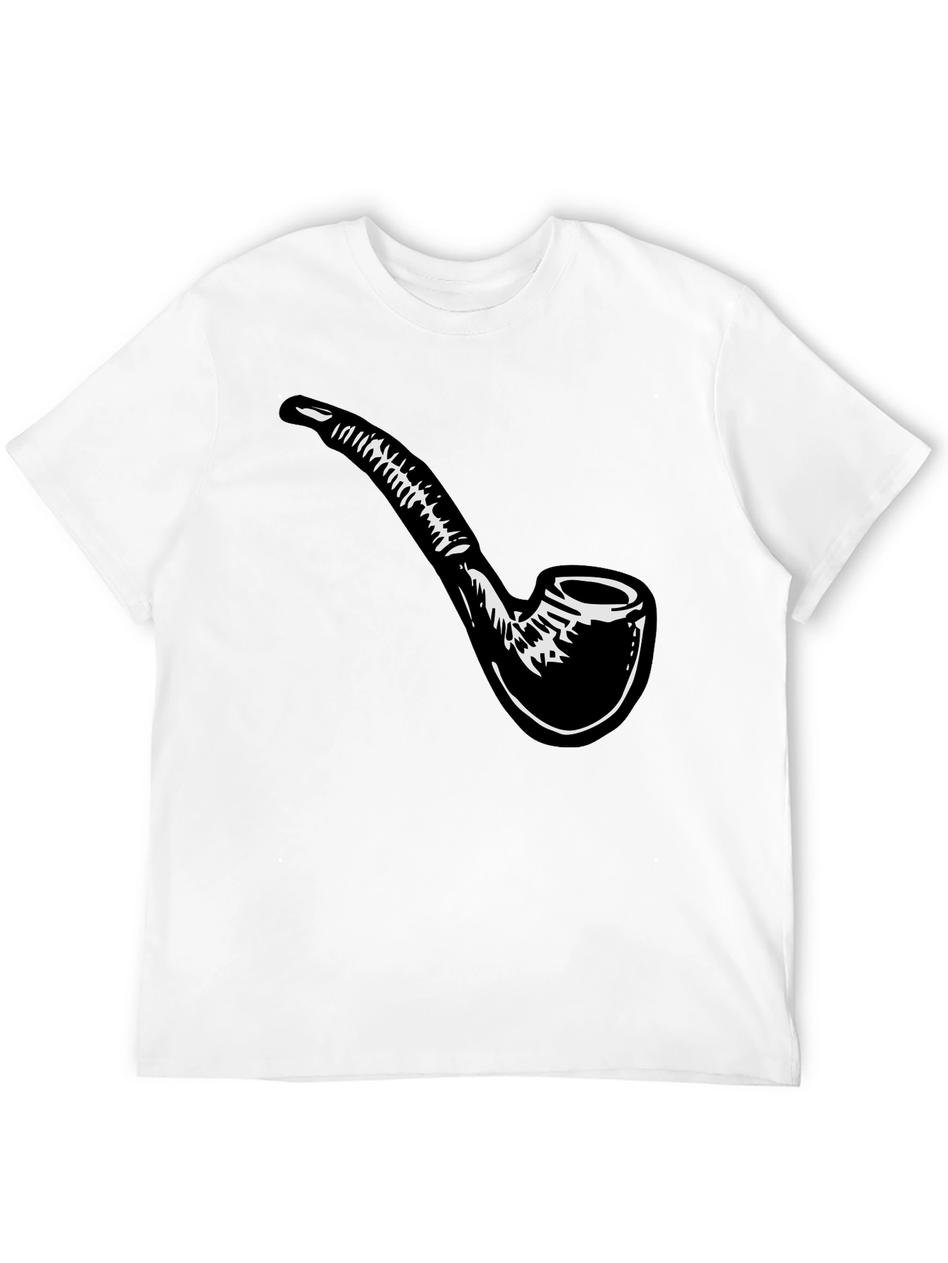 Smoking Pipe T-Shirt - Classic Black Cotton Tee