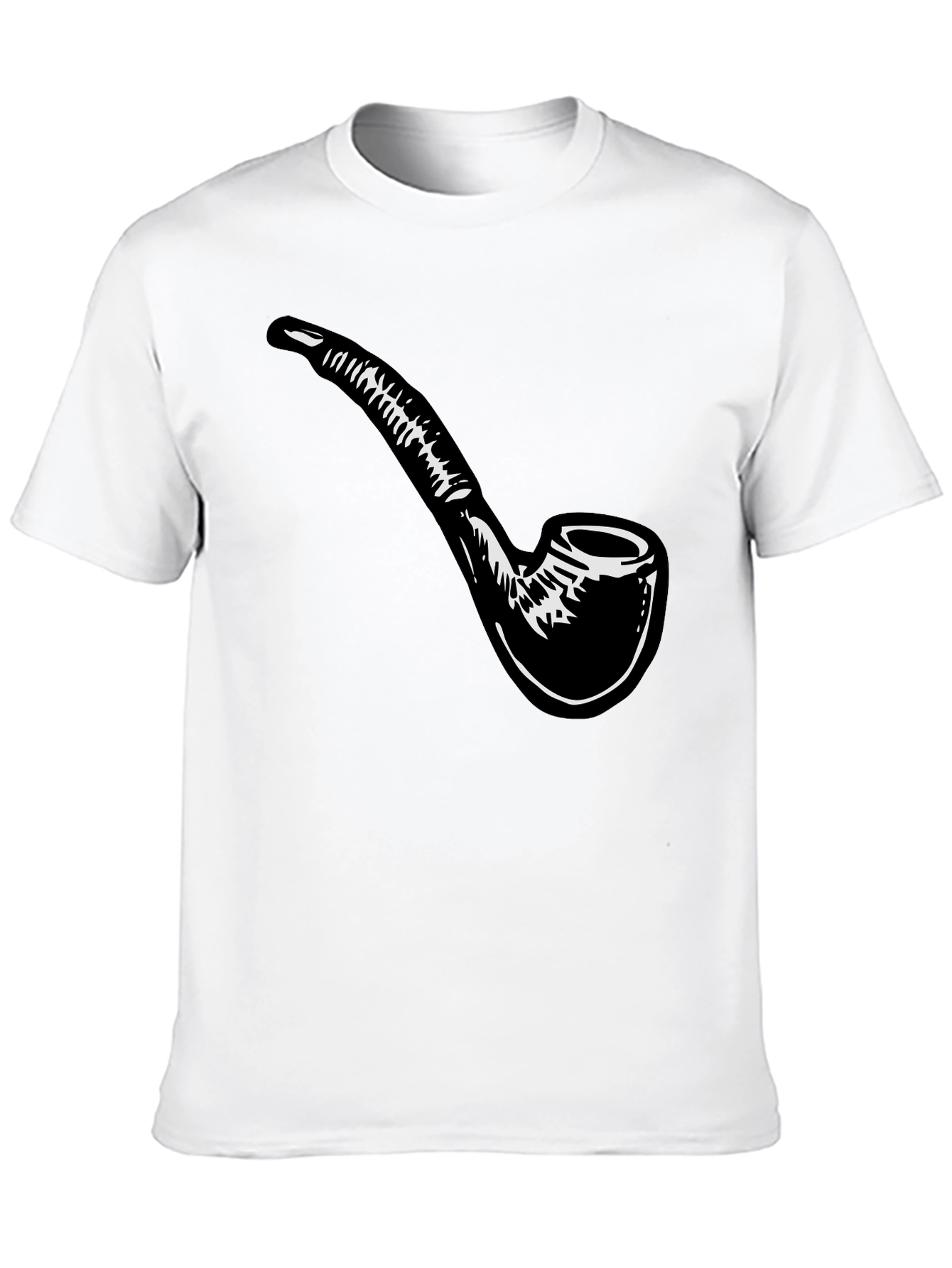 Smoking Pipe T-Shirt - Classic Black Cotton Tee