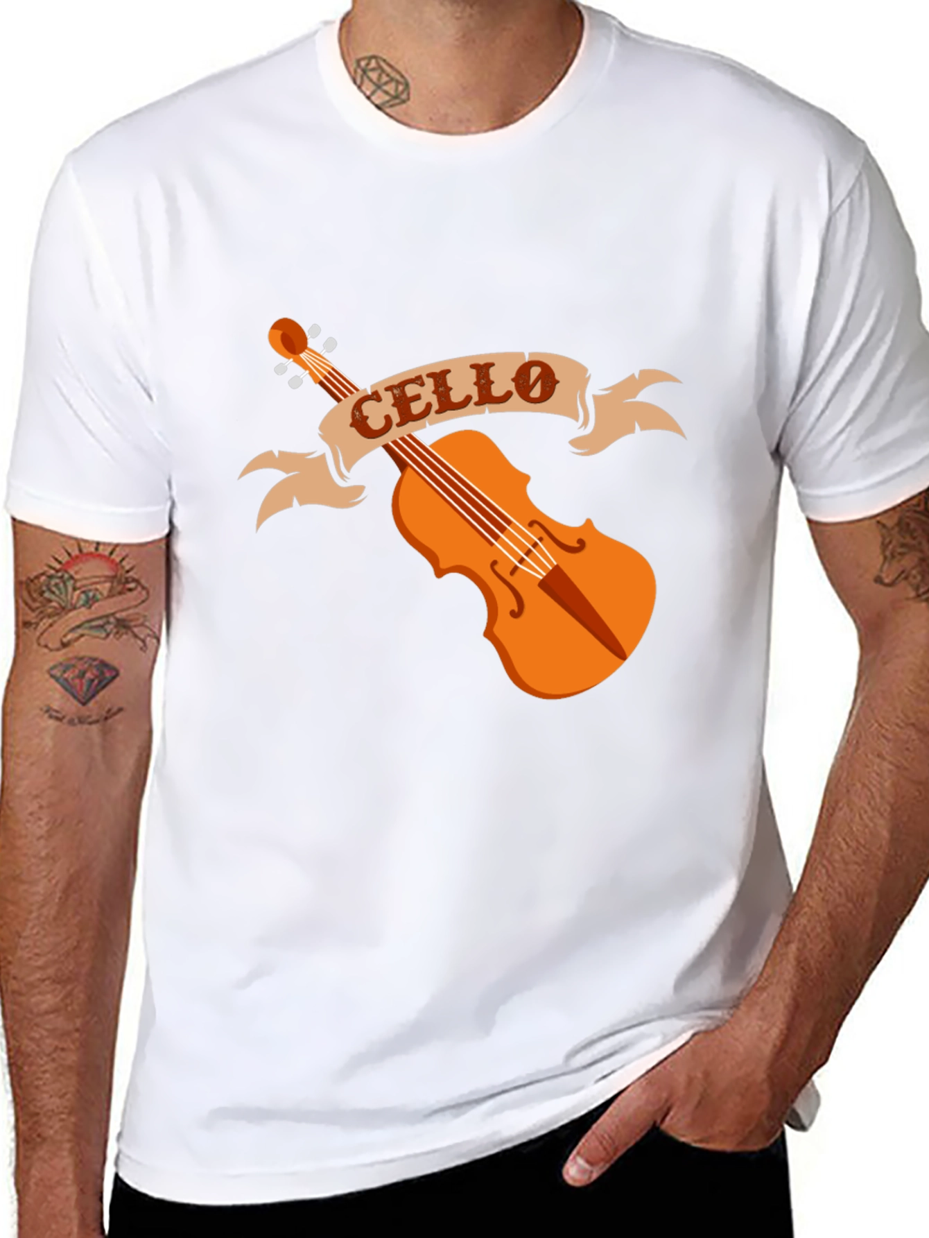 Cello Musician T-Shirt - Band Instrument Tee