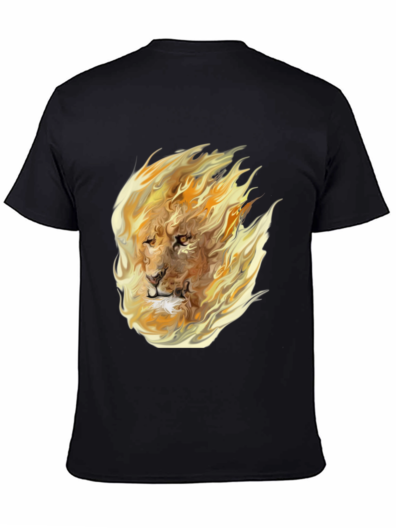 Fiery Lion Graphic Tee - Bold Style