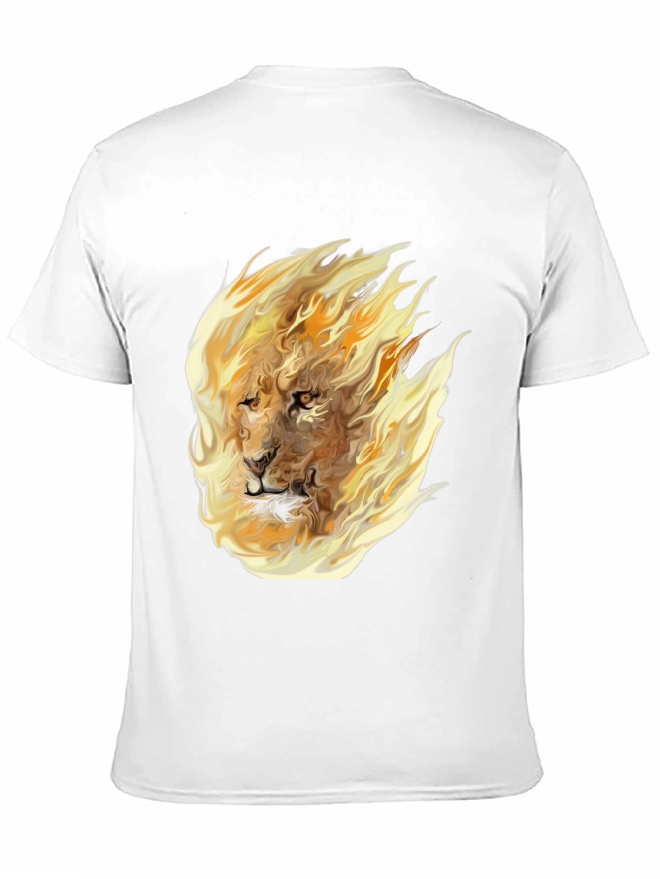 Fiery Lion Graphic Tee - Bold Style